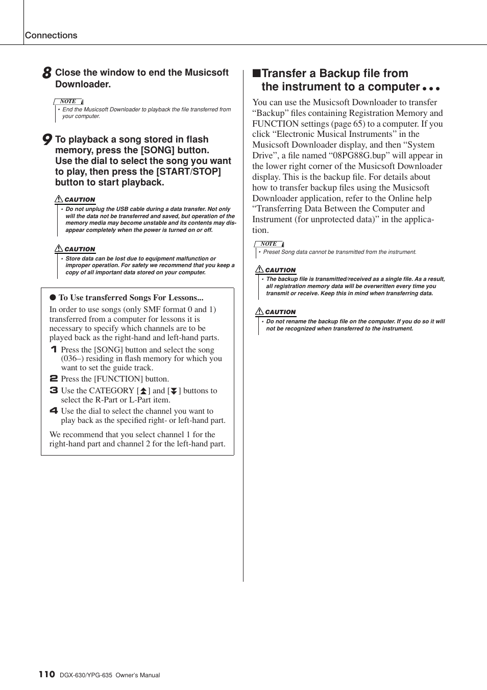 Yamaha YPG-635 User Manual | Page 110 / 154