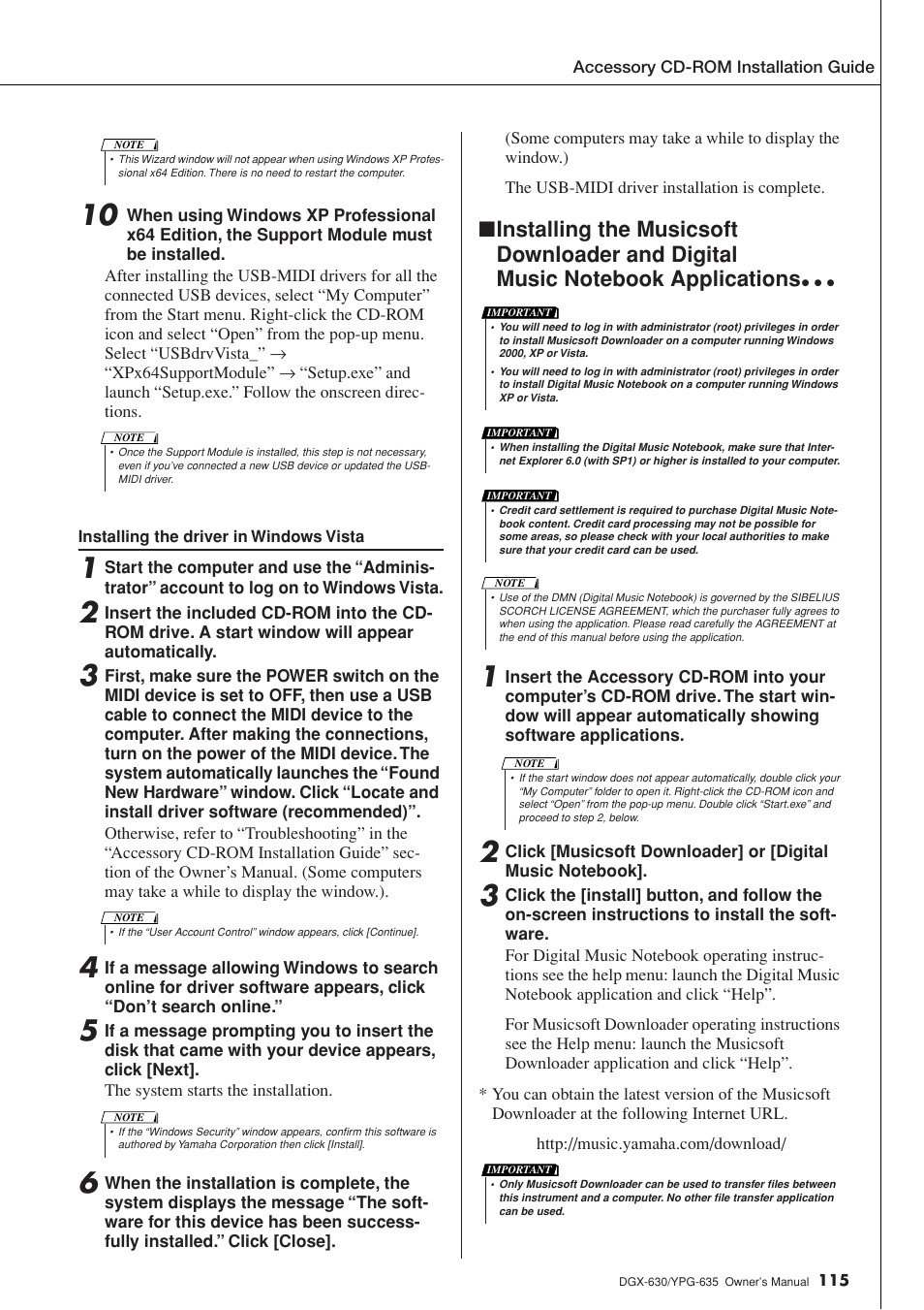 Yamaha YPG-635 User Manual | Page 115 / 154