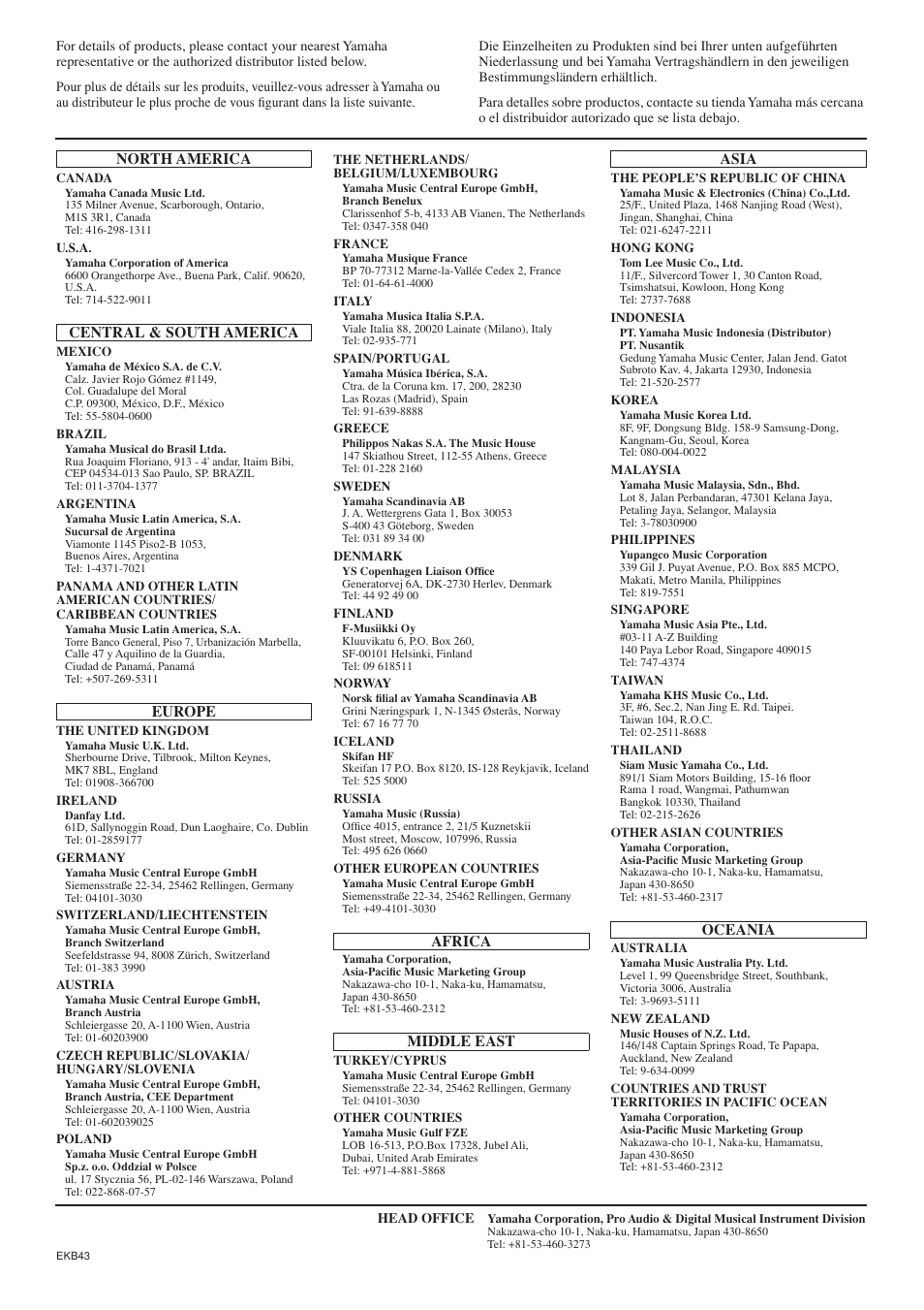 Yamaha YPG-635 User Manual | Page 153 / 154