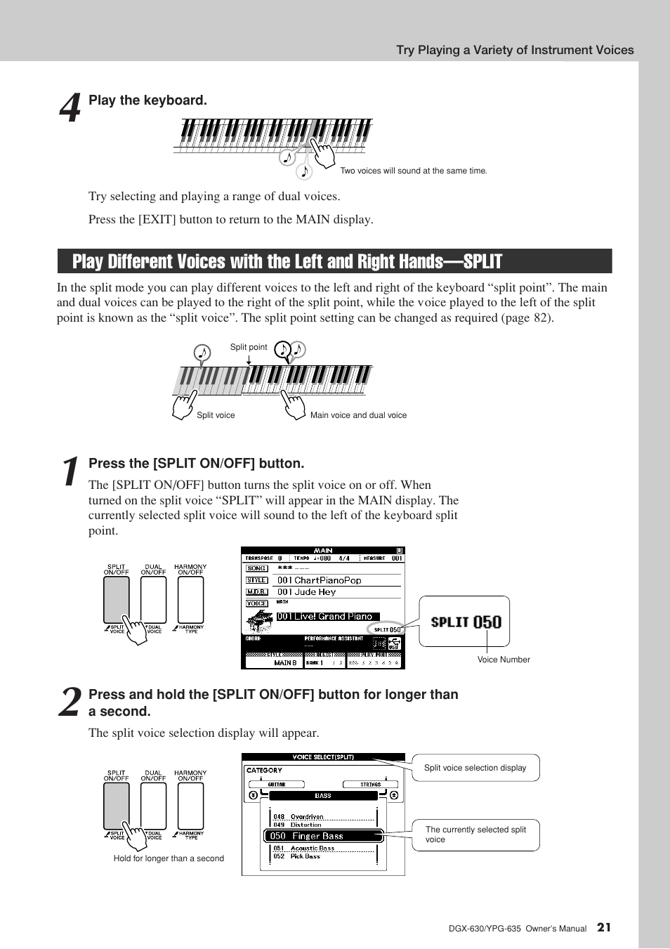 Yamaha YPG-635 User Manual | Page 21 / 154