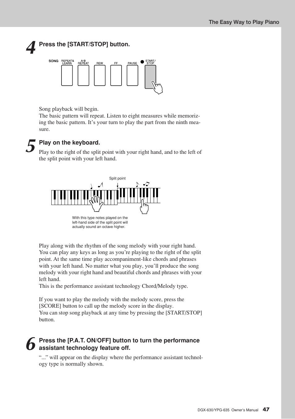 Yamaha YPG-635 User Manual | Page 47 / 154