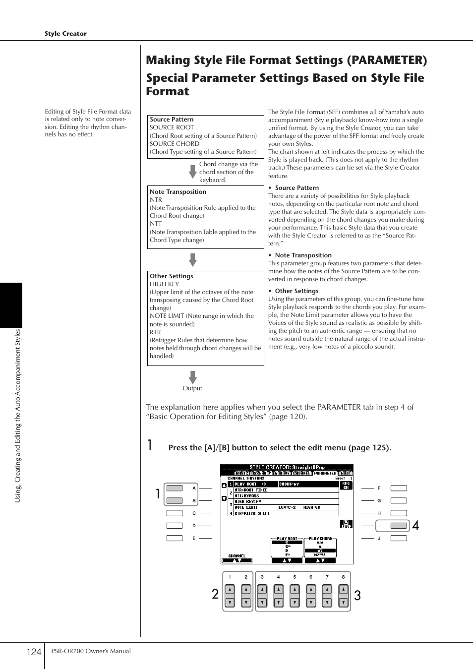 Yamaha PORTATONE PSR-OR700 User Manual | Page 124 / 196