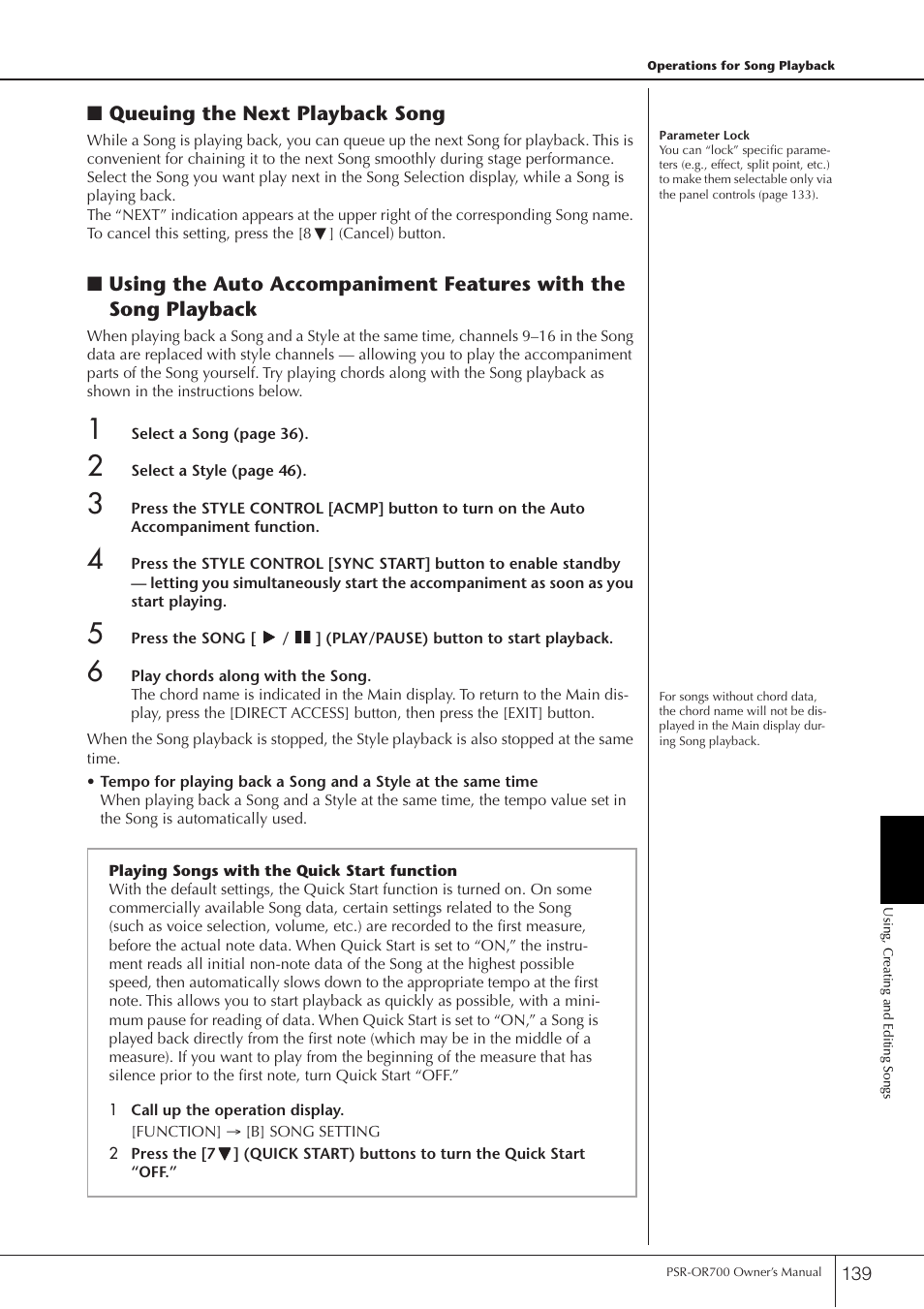 Yamaha PORTATONE PSR-OR700 User Manual | Page 139 / 196