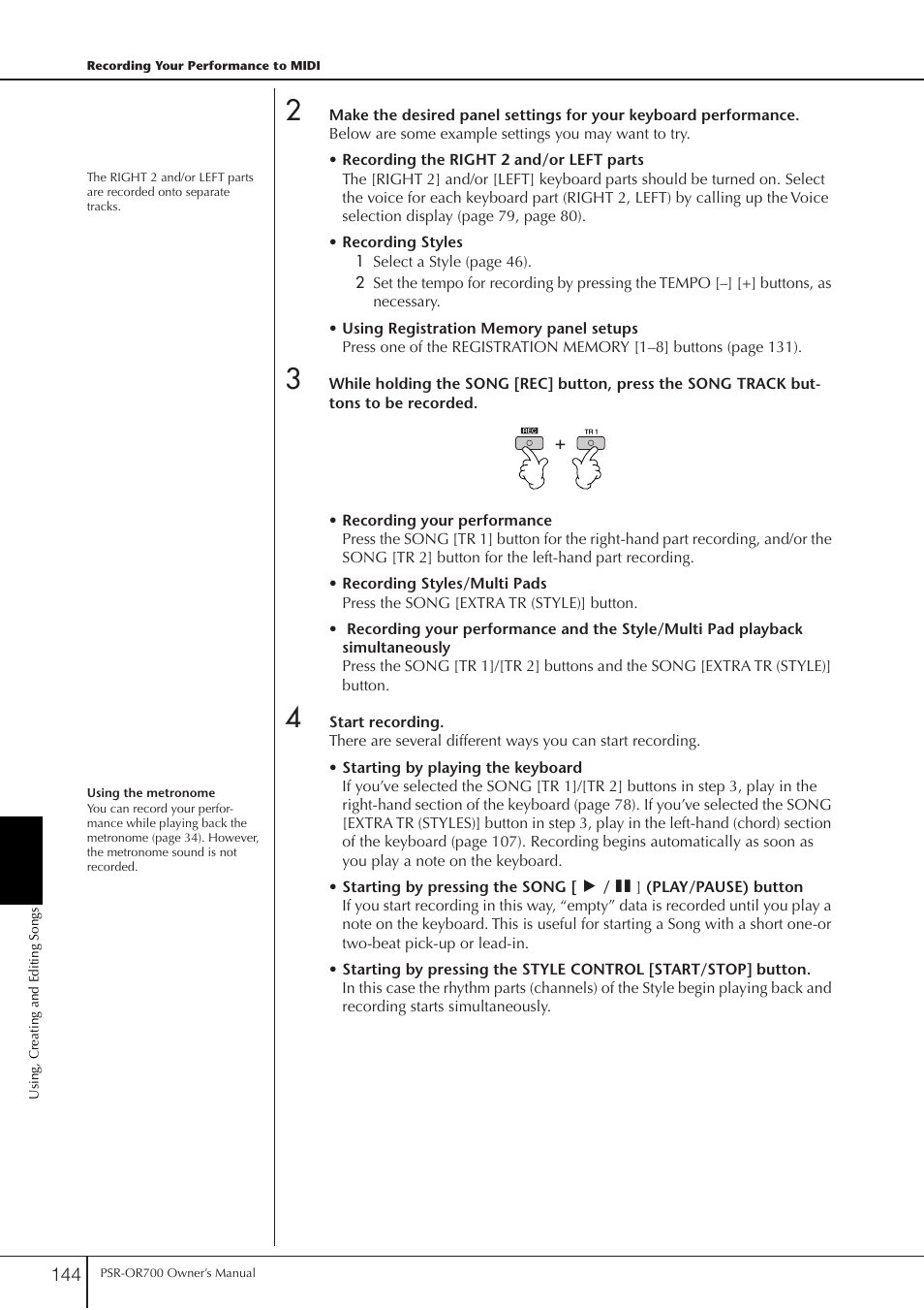 Yamaha PORTATONE PSR-OR700 User Manual | Page 144 / 196