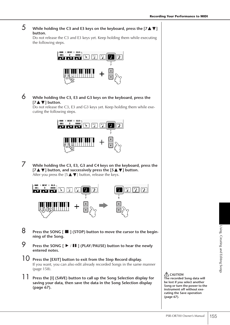 Yamaha PORTATONE PSR-OR700 User Manual | Page 155 / 196
