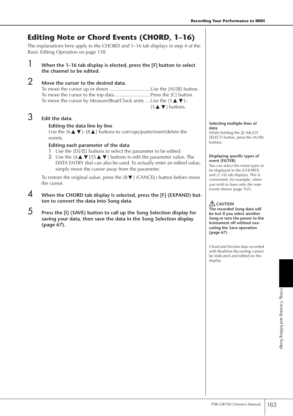 Yamaha PORTATONE PSR-OR700 User Manual | Page 163 / 196