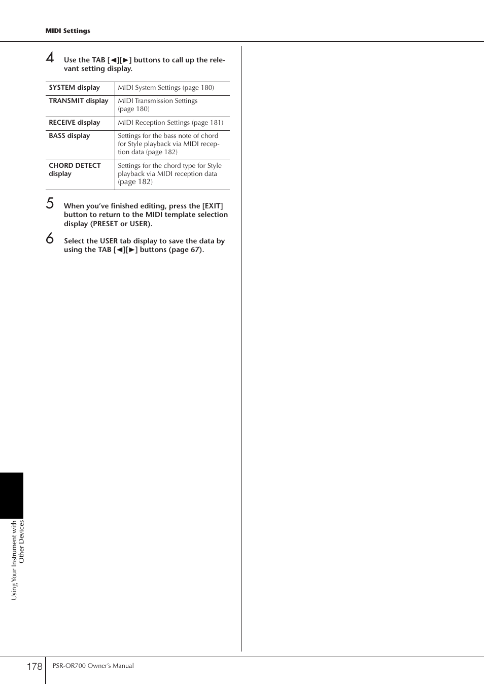 Yamaha PORTATONE PSR-OR700 User Manual | Page 178 / 196