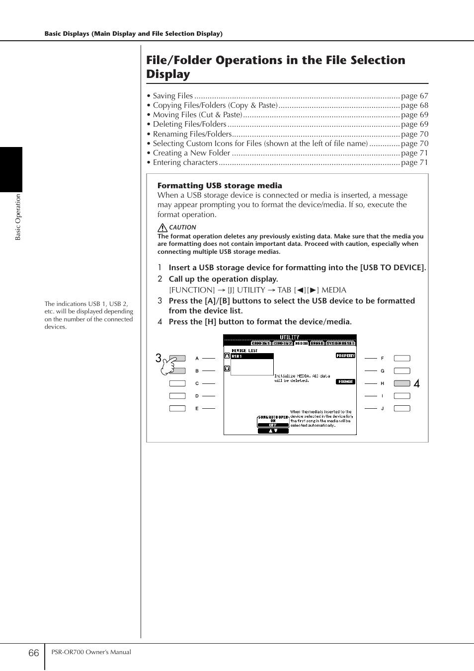 Yamaha PORTATONE PSR-OR700 User Manual | Page 66 / 196