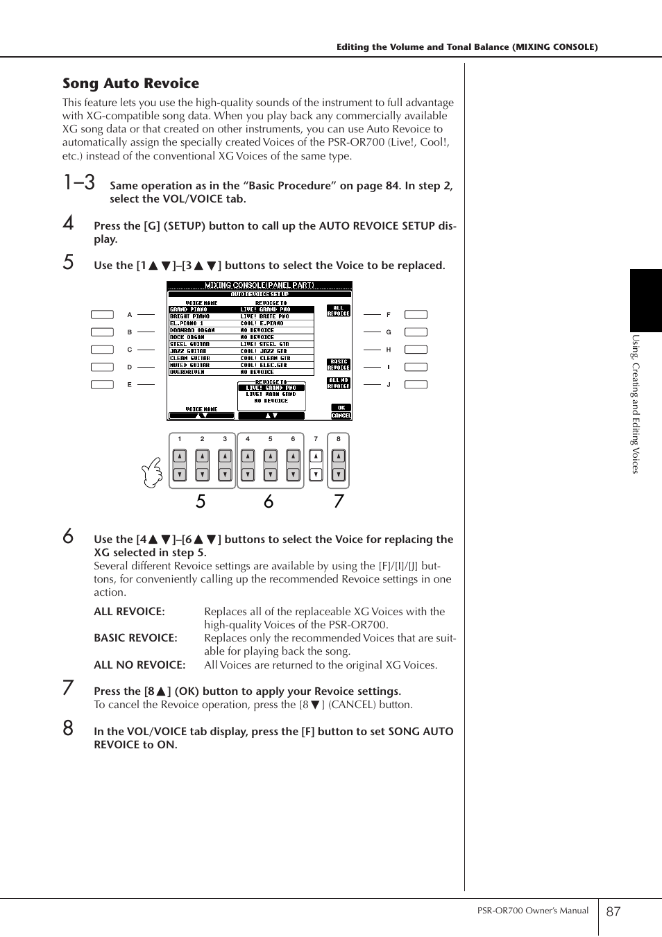 Yamaha PORTATONE PSR-OR700 User Manual | Page 87 / 196