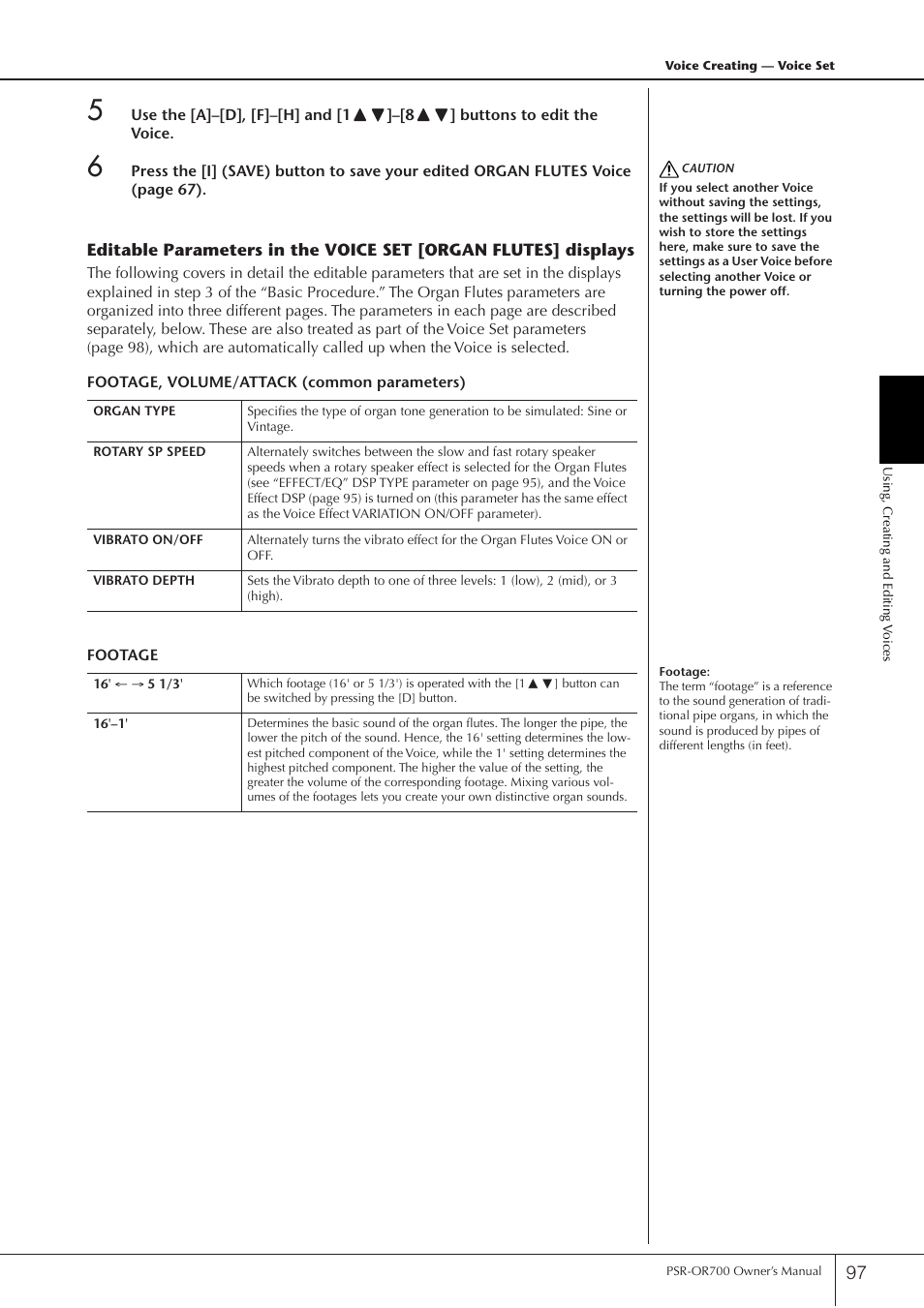 Yamaha PORTATONE PSR-OR700 User Manual | Page 97 / 196