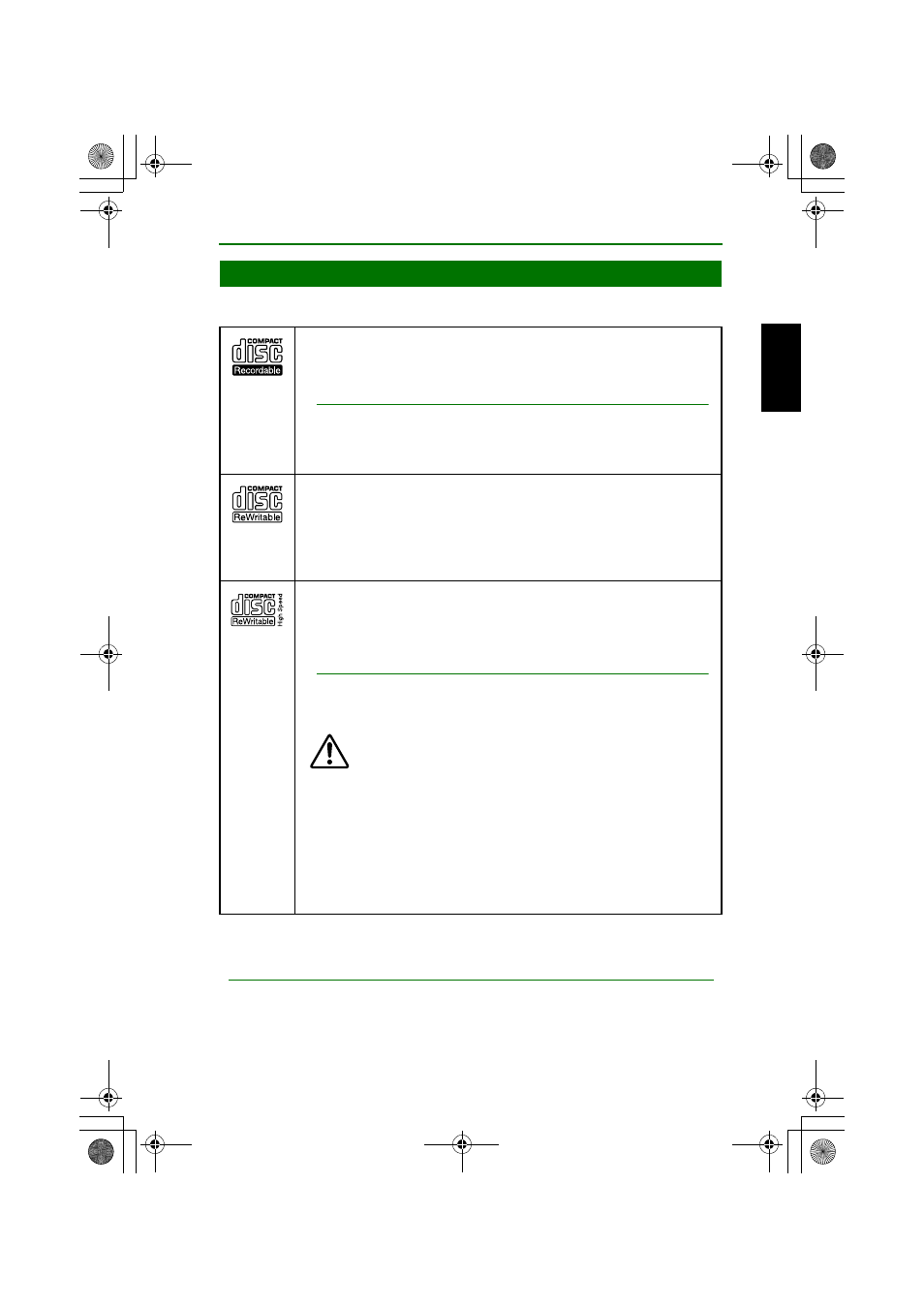 Supported discs | Yamaha CRW2200IX User Manual | Page 14 / 48