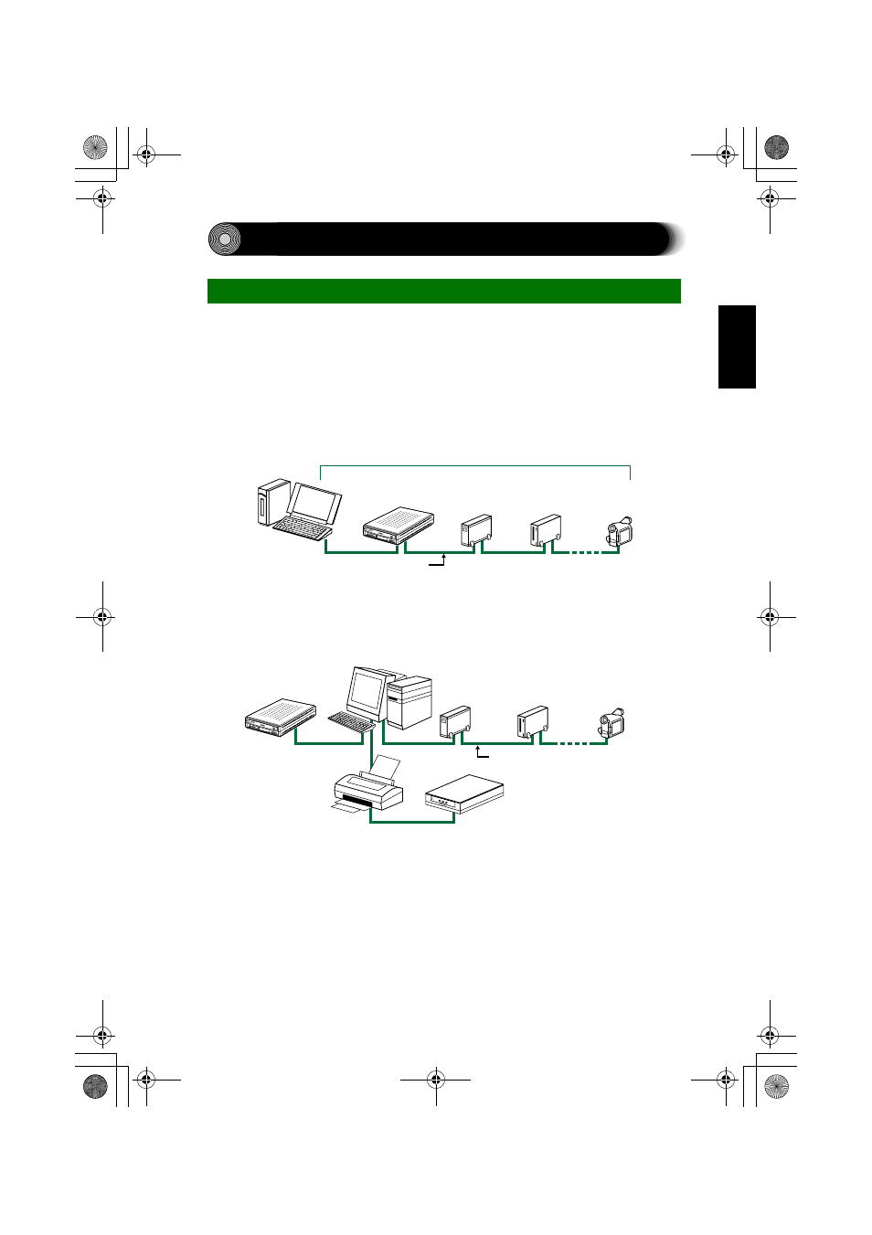 Appendix, Connecting multiple ieee1394 peripherals together | Yamaha CRW2200IX User Manual | Page 36 / 48