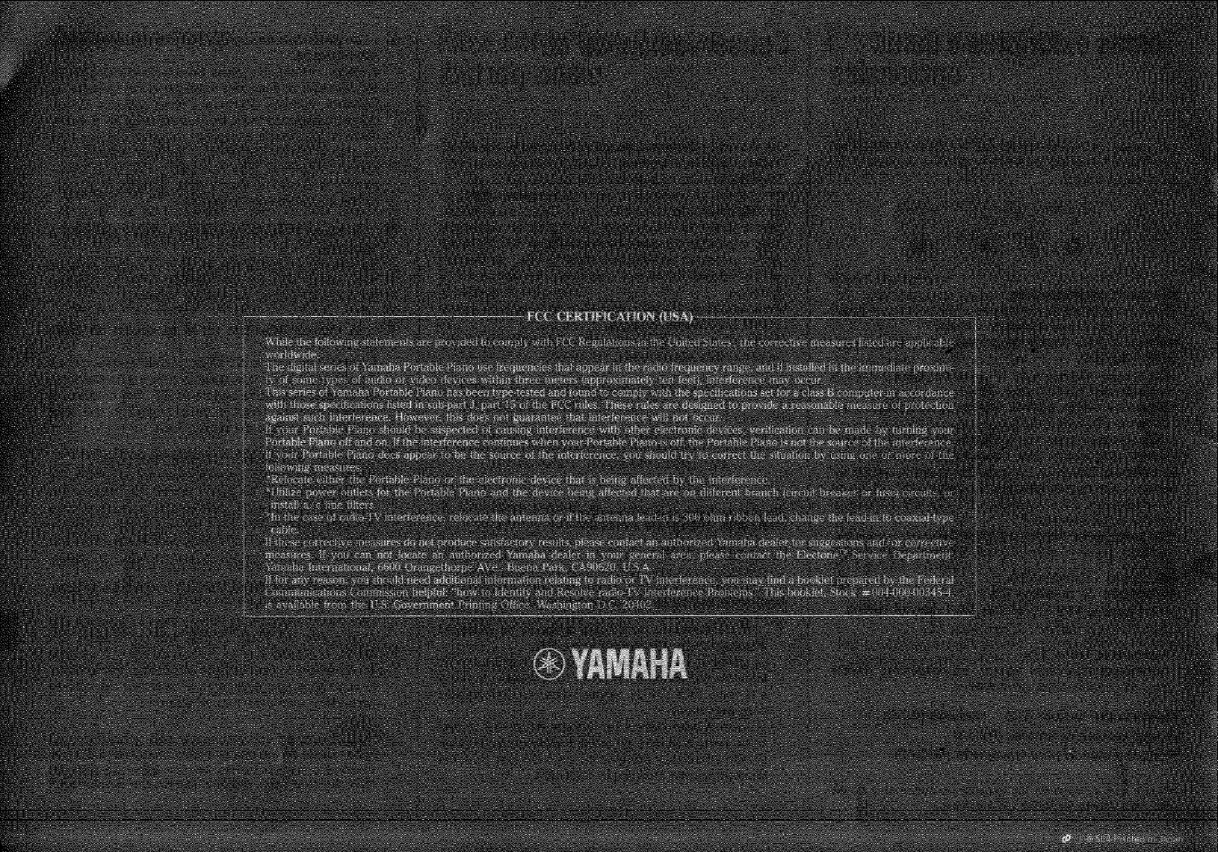 Yamaha YPR-6 User Manual | Page 6 / 6