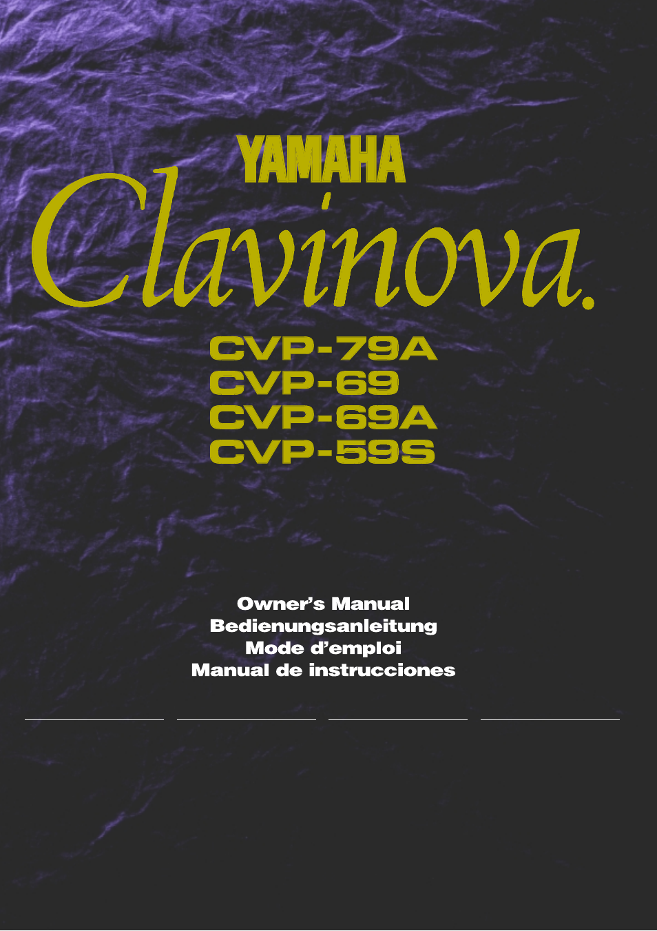 Yamaha CVP-69A FR User Manual | 163 pages
