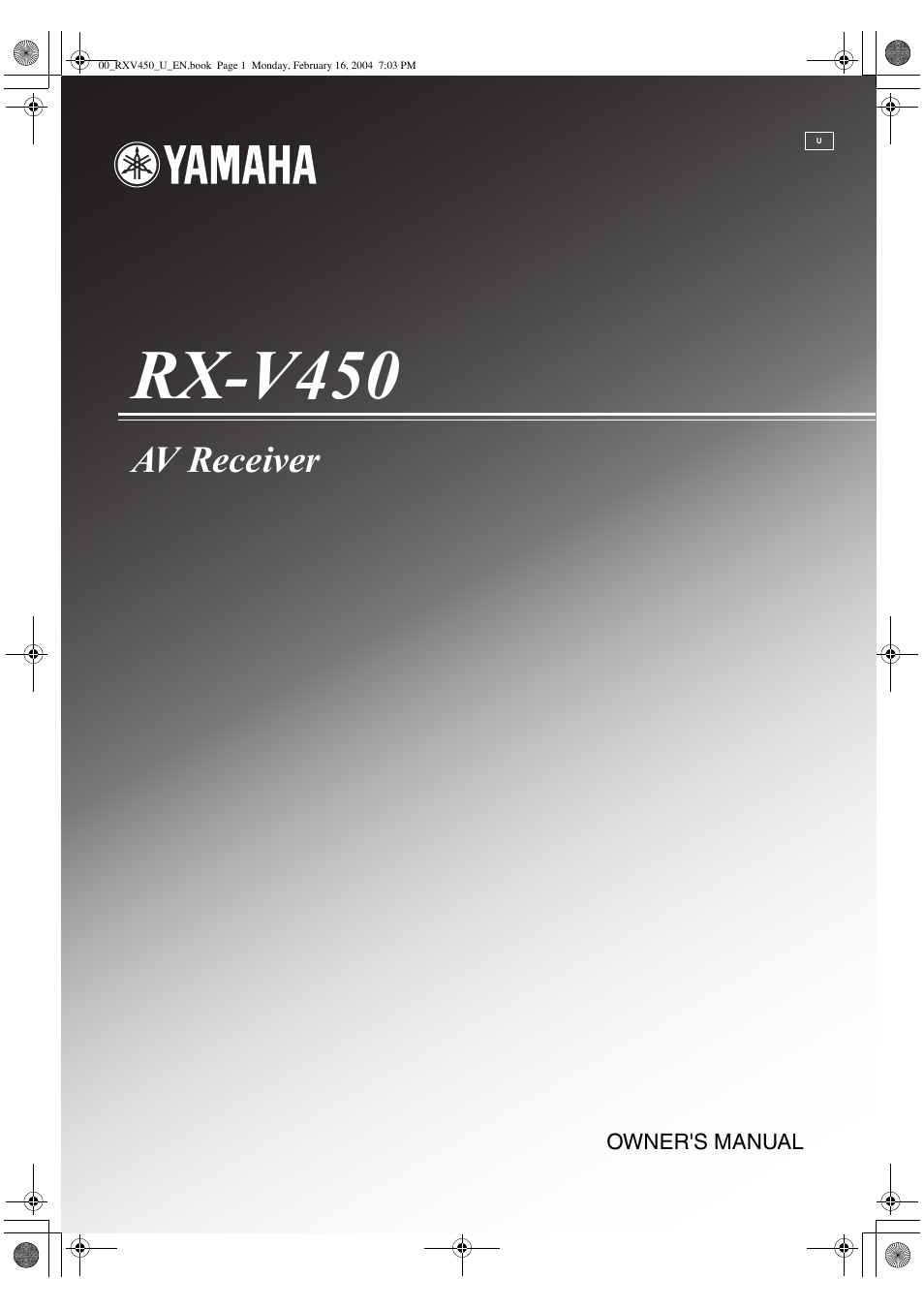 Yamaha RX-V450 User Manual | 75 pages