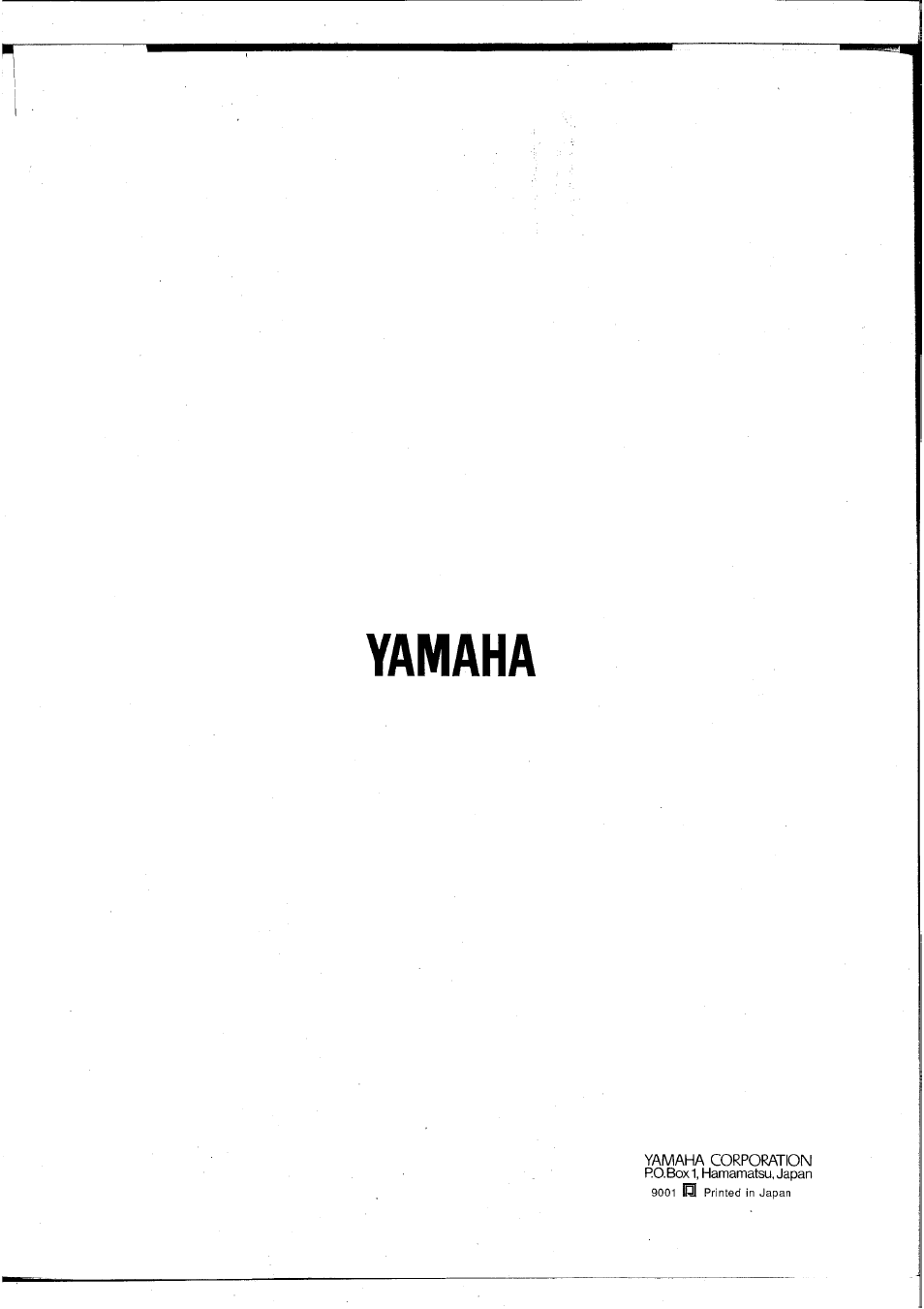 Yamaha | Yamaha MT100II User Manual | Page 80 / 80