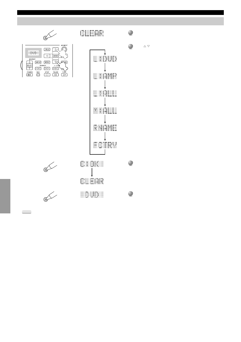 Clearing learned functions and setups | Yamaha RXV3000RDS User Manual | Page 58 / 78