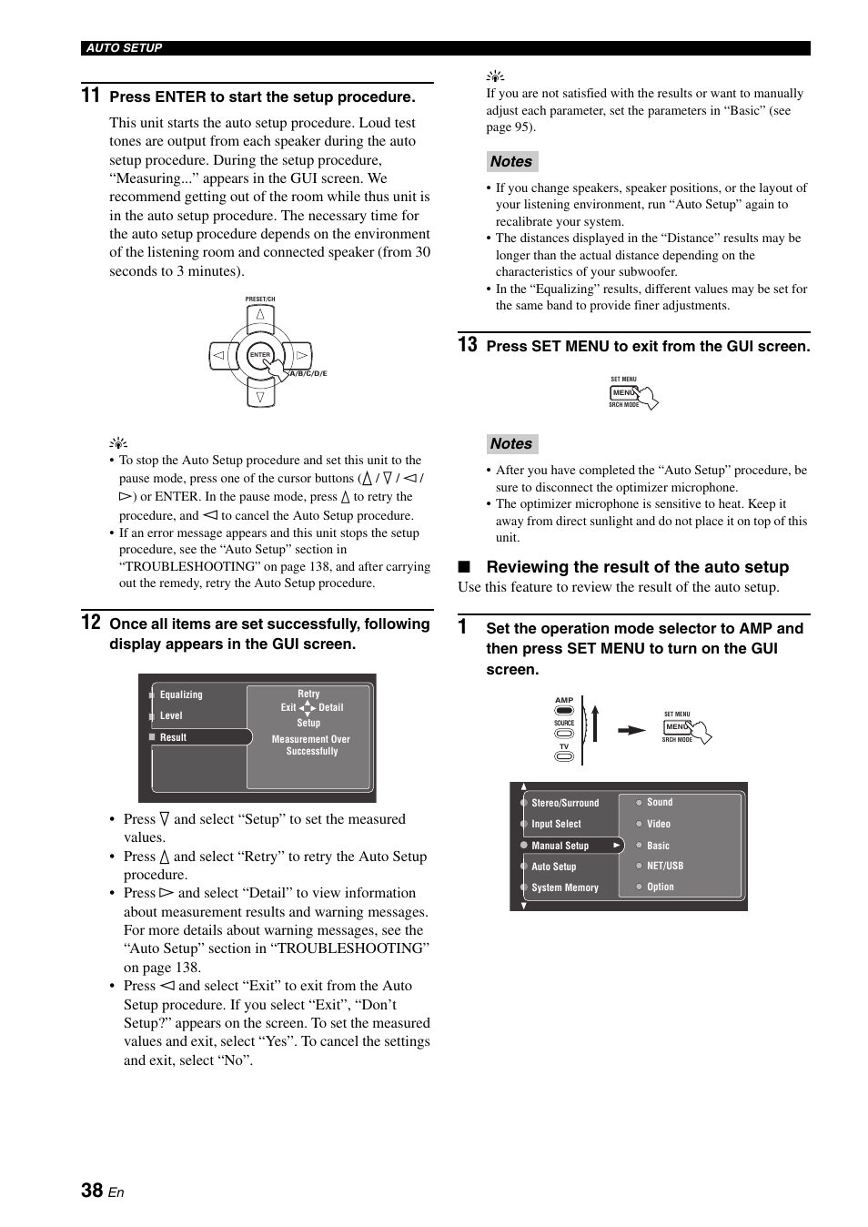 Reviewing the result of the auto setup | Yamaha RX-V2700 User Manual | Page 40 / 164