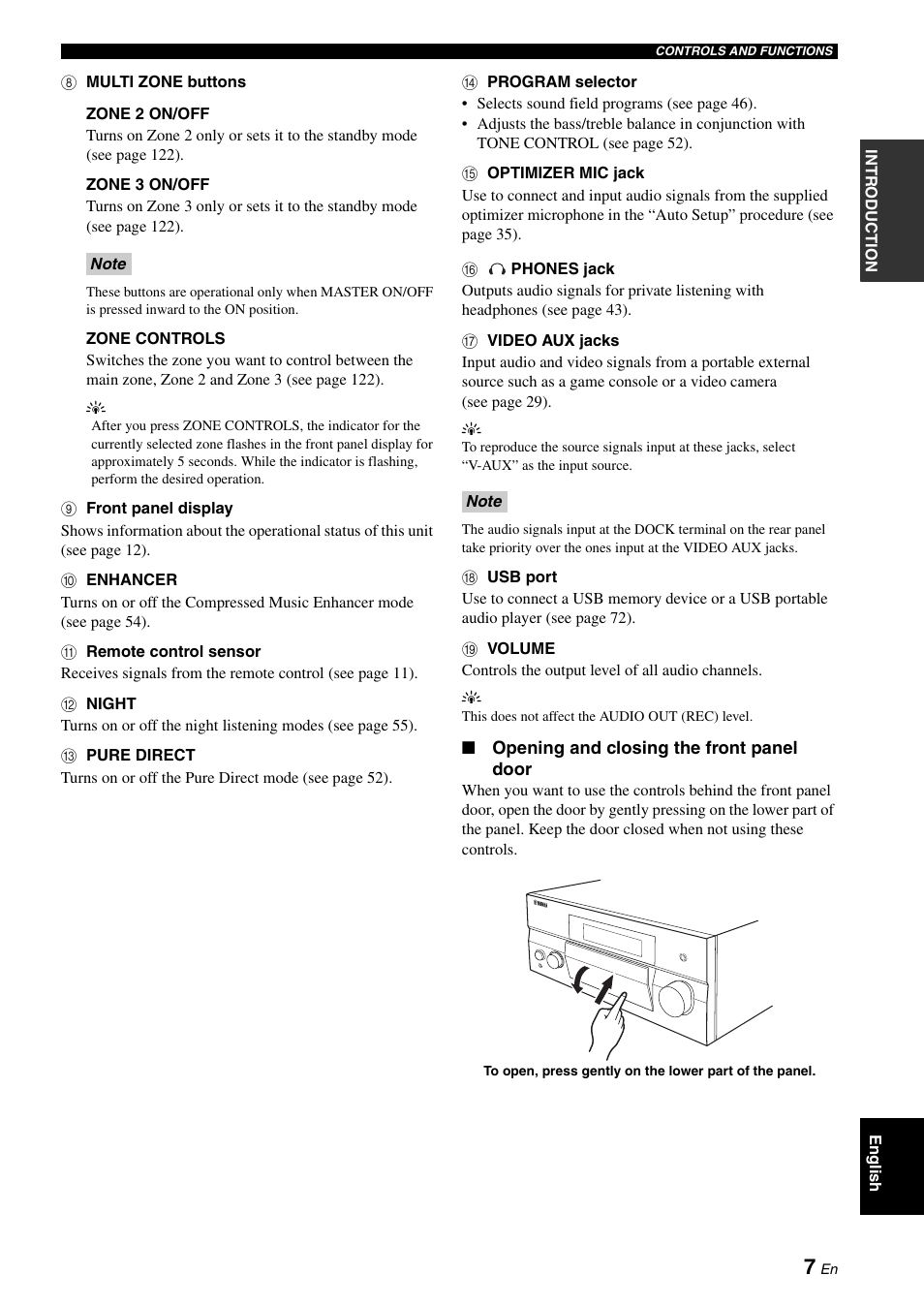 Yamaha RX-V2700 User Manual | Page 9 / 164