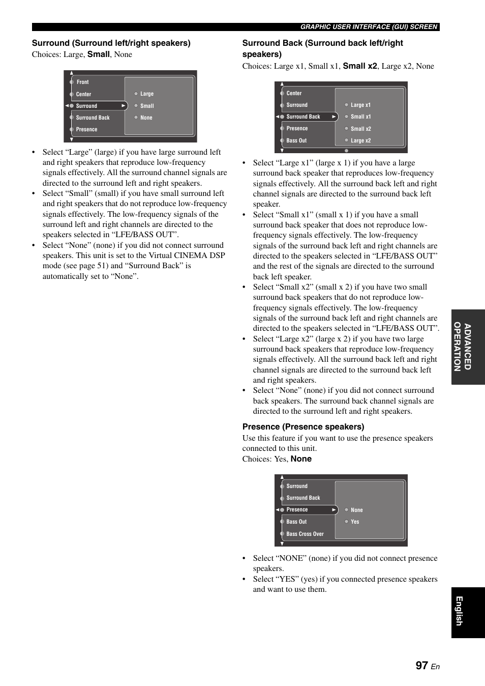 And 97) are dir | Yamaha RX-V2700 User Manual | Page 99 / 164