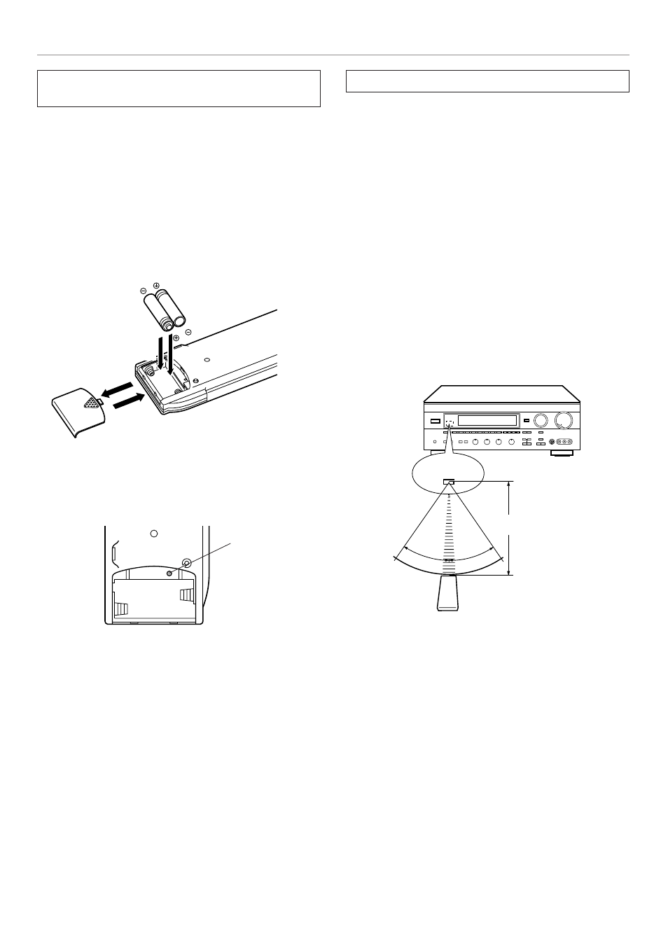 Installing batteries in the remote controller, Notes about the remote controller, 8installing batteries in the remote controller | Yamaha RX-V995 User Manual | Page 12 / 88