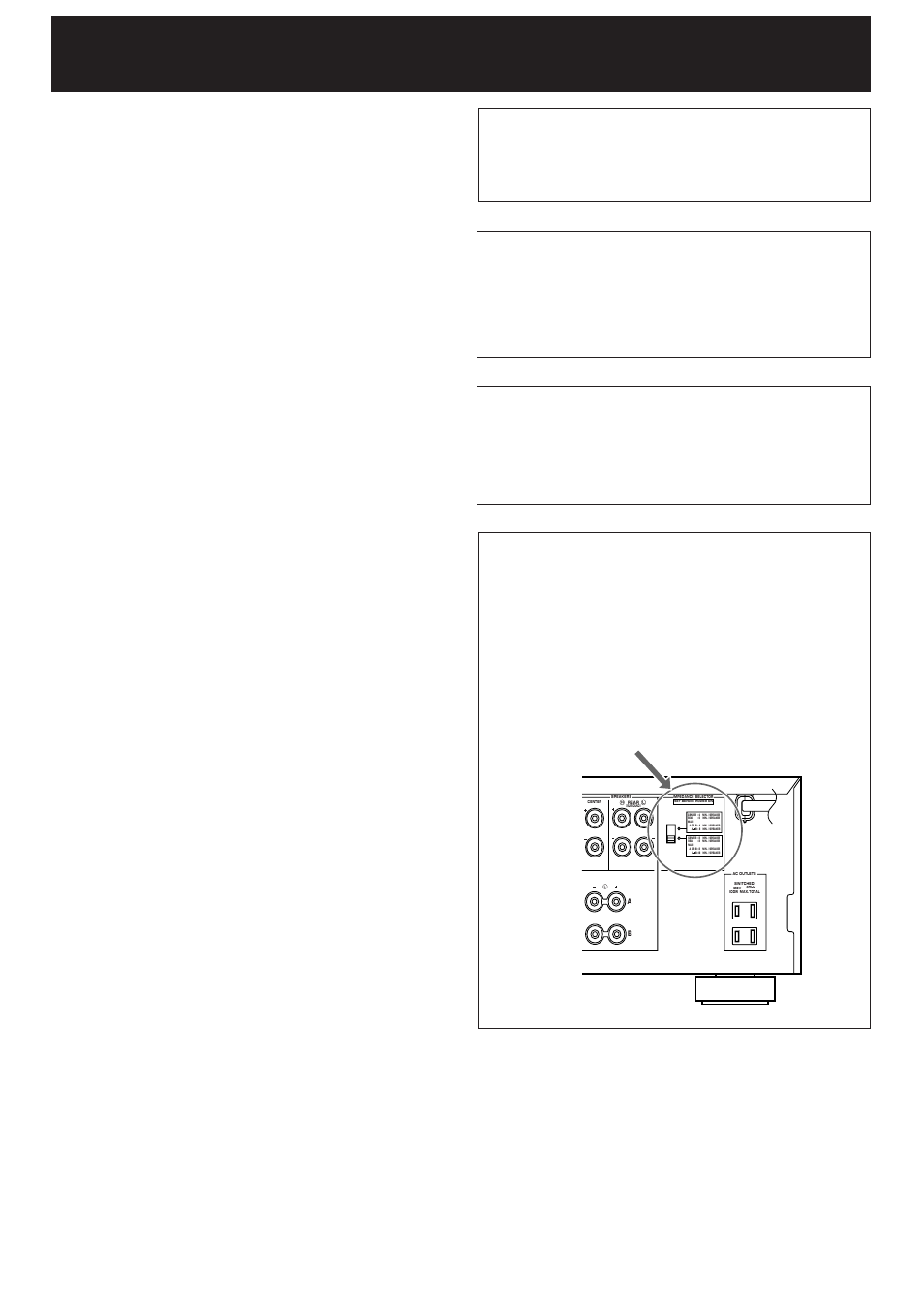 Caution, Caution : read this before operating your unit, Impedance selector | Singapore model, Always set the volume control to, U.s.a. model) | Yamaha RX-V995 User Manual | Page 6 / 88
