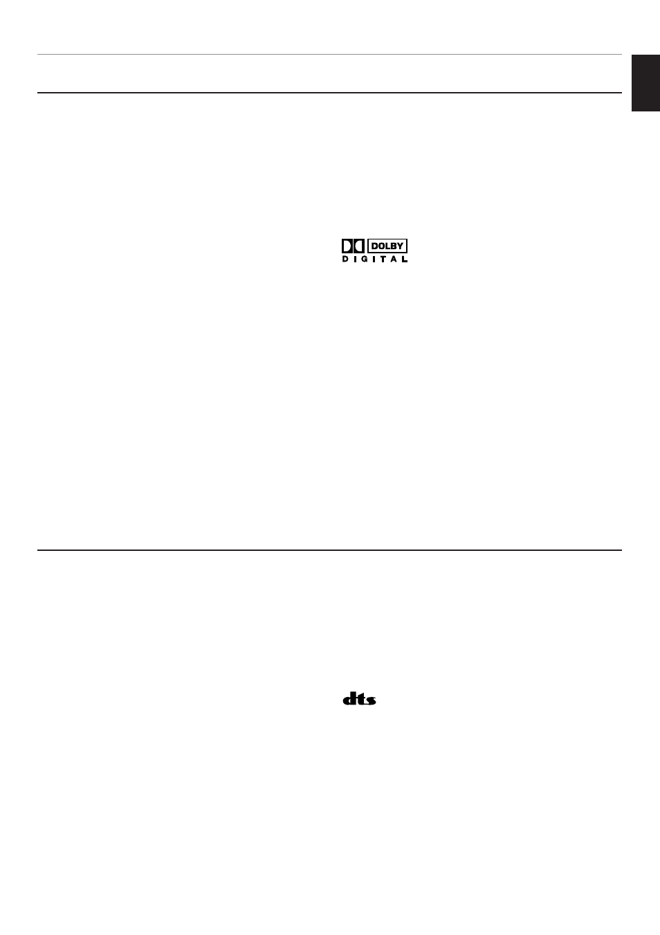 Dts digital surround dolby digital | Yamaha RX-V995 User Manual | Page 9 / 88