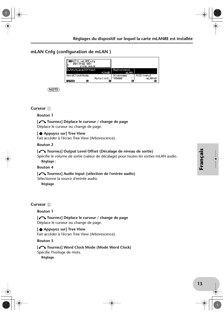 Français | Yamaha mLAN8E User Manual | Page 53 / 63