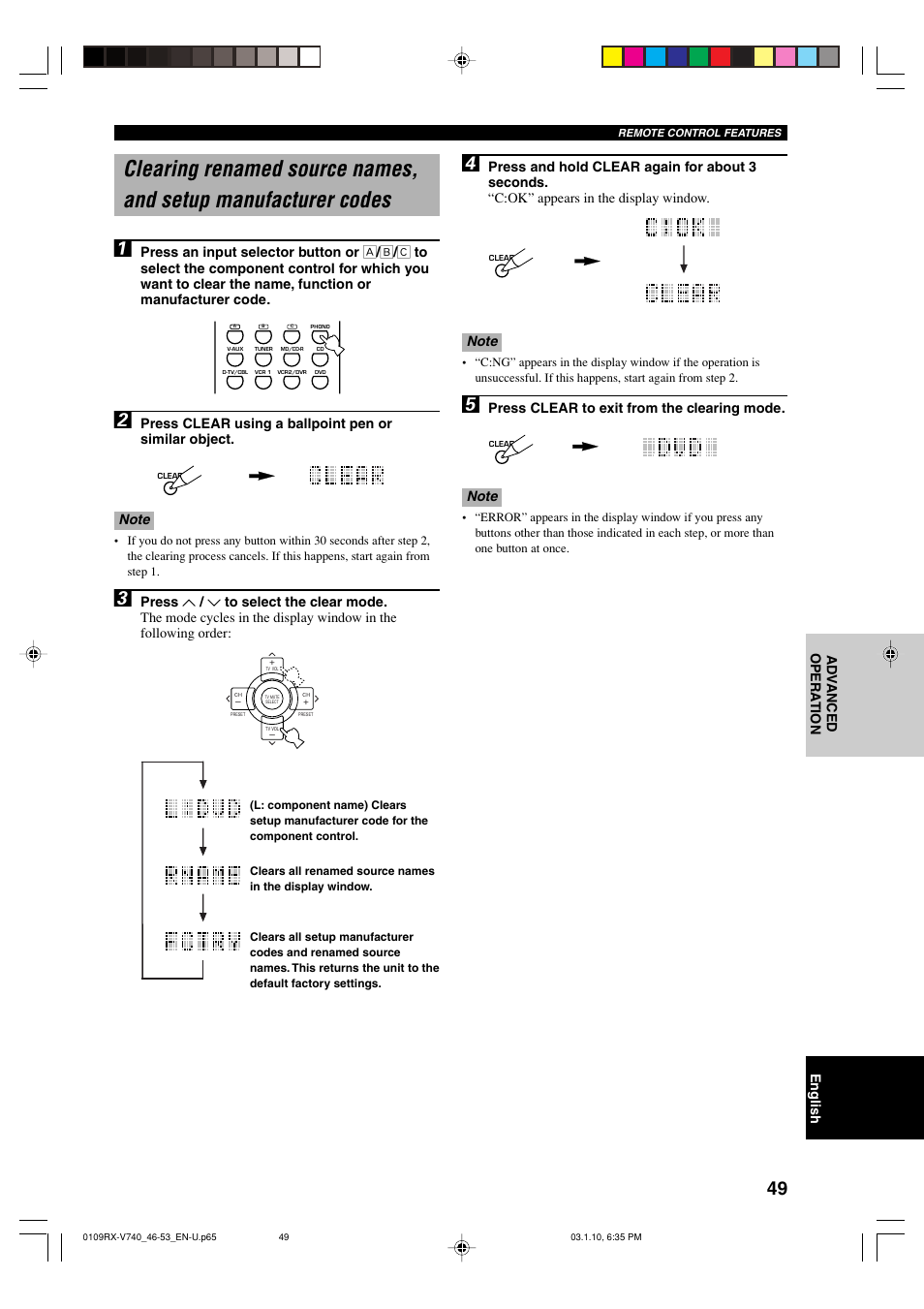Yamaha RX-V740 User Manual | Page 53 / 71
