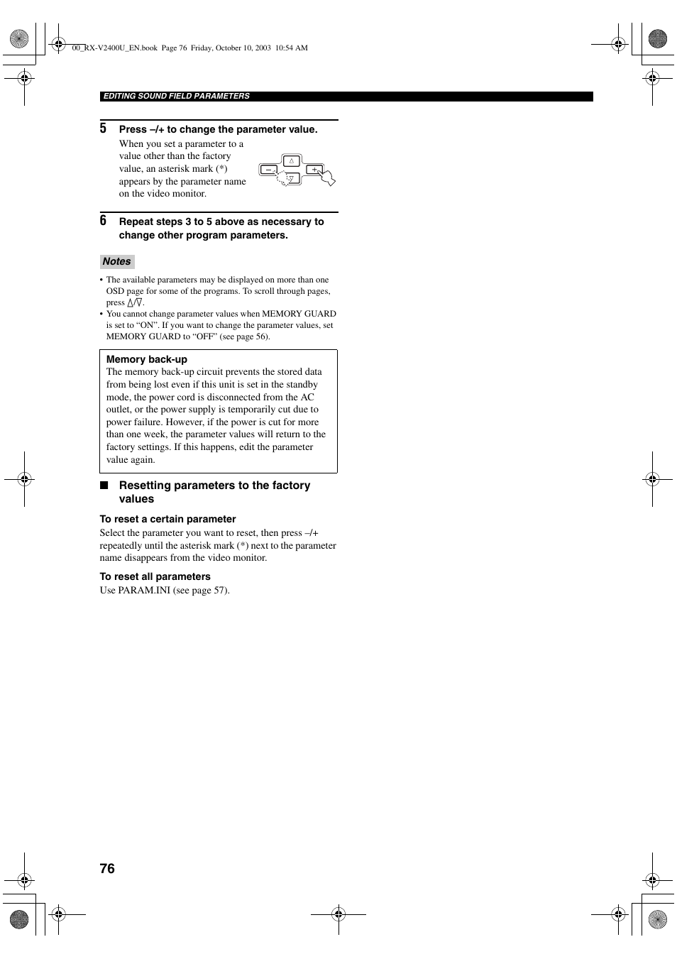 Yamaha RX-V2400 User Manual | Page 80 / 94