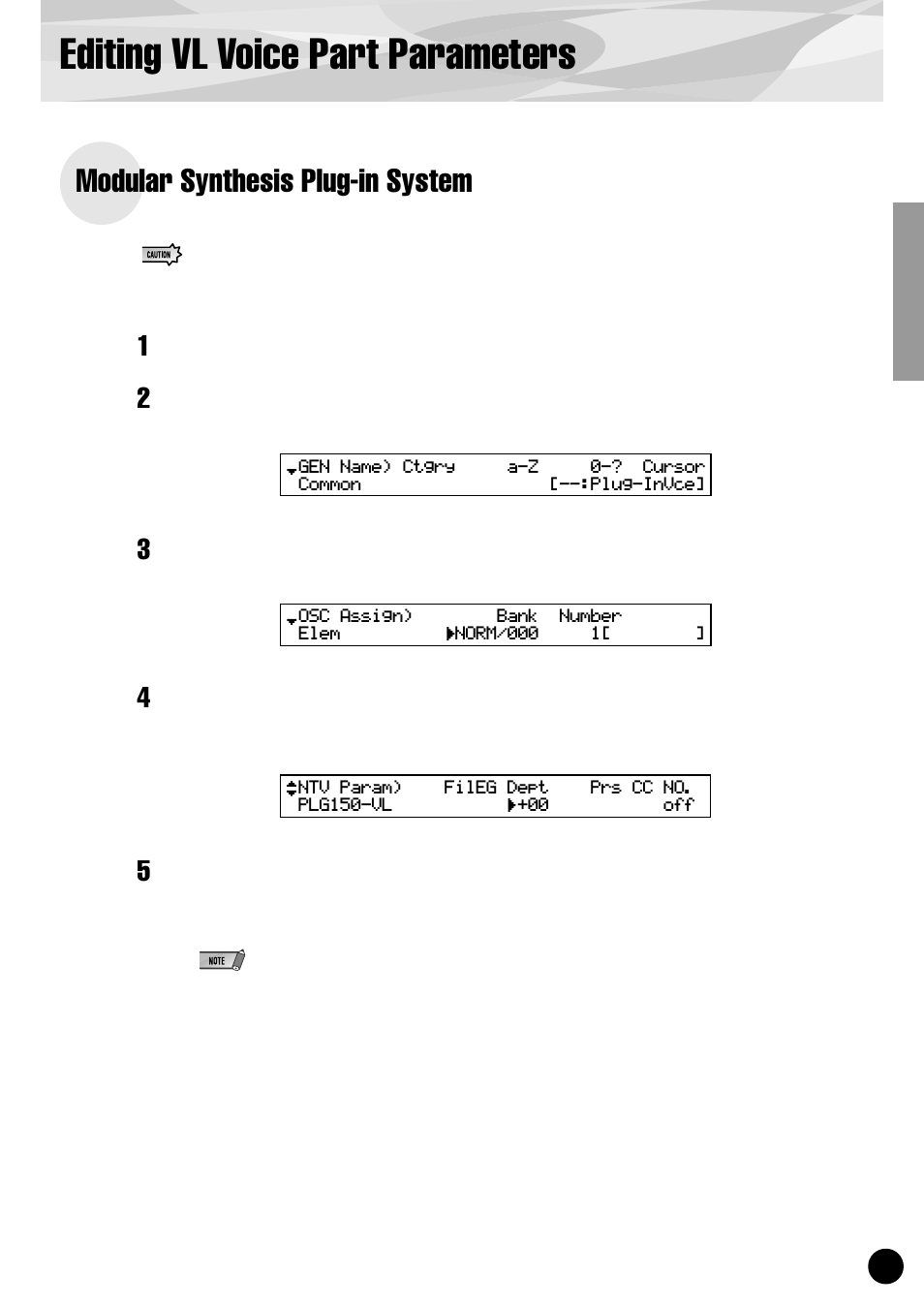 Editing vl voice part parameters, Modular synthesis plug-in system | Yamaha PLG150-VL User Manual | Page 19 / 56