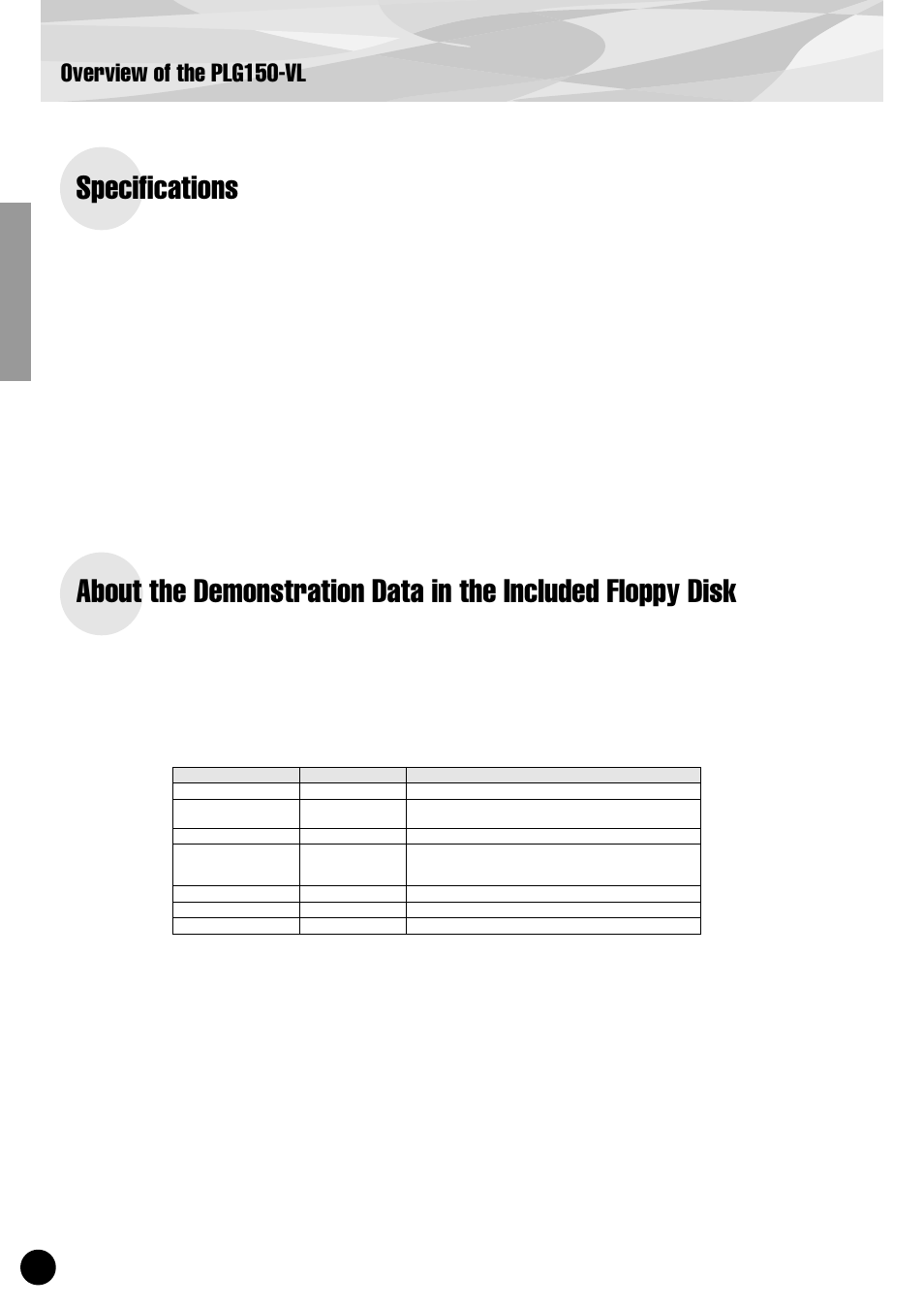 Specifications, Overview of the plg150-vl | Yamaha PLG150-VL User Manual | Page 6 / 56