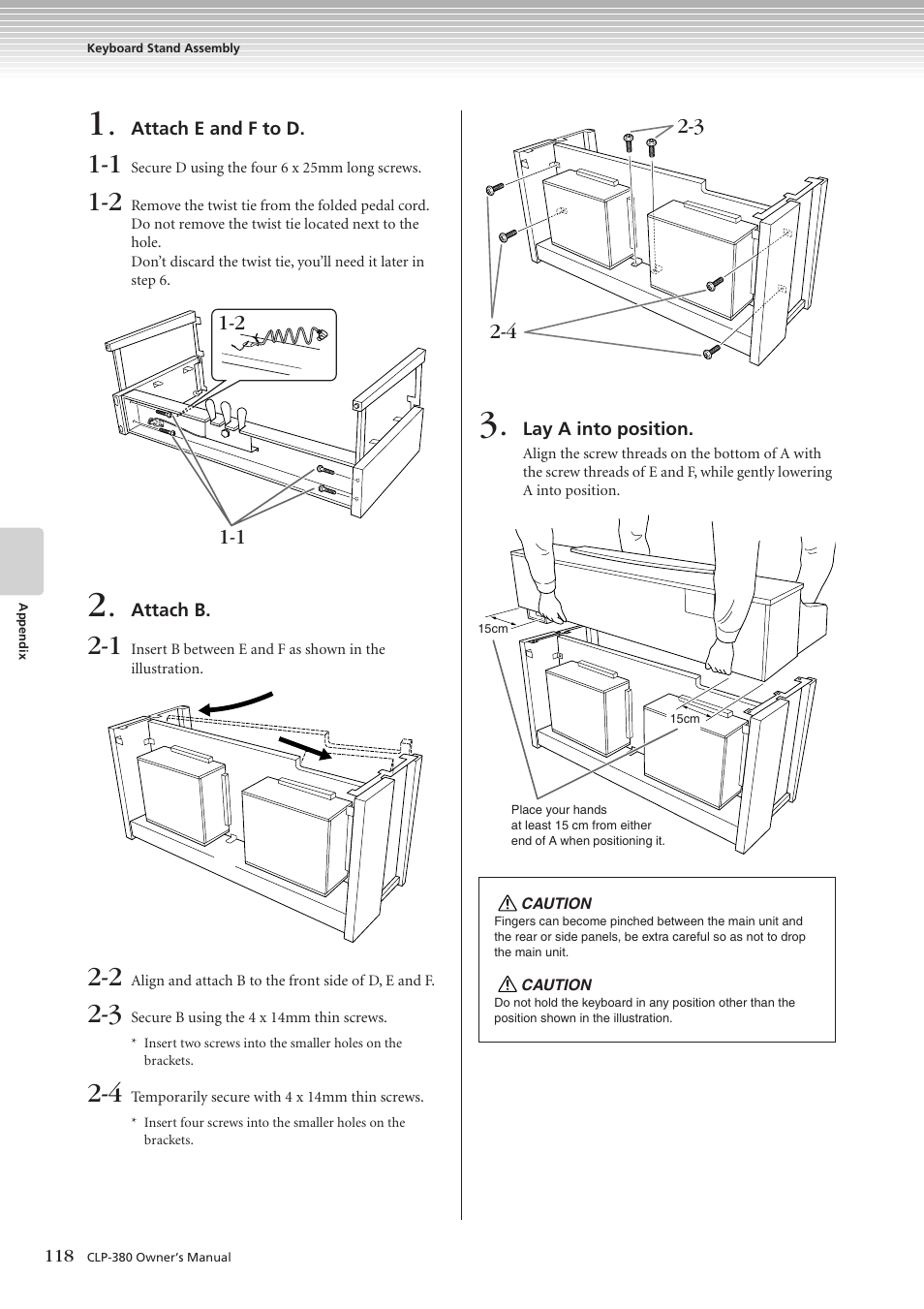 Ed f, Fe b d, Af e | Yamaha CLAVINOVA C L P - 3 8 0 User Manual | Page 118 / 136