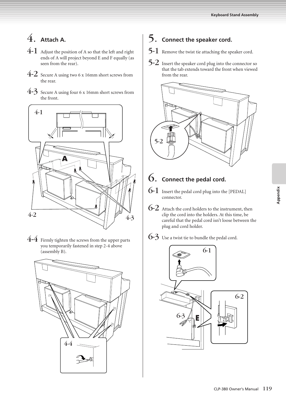 Yamaha CLAVINOVA C L P - 3 8 0 User Manual | Page 119 / 136