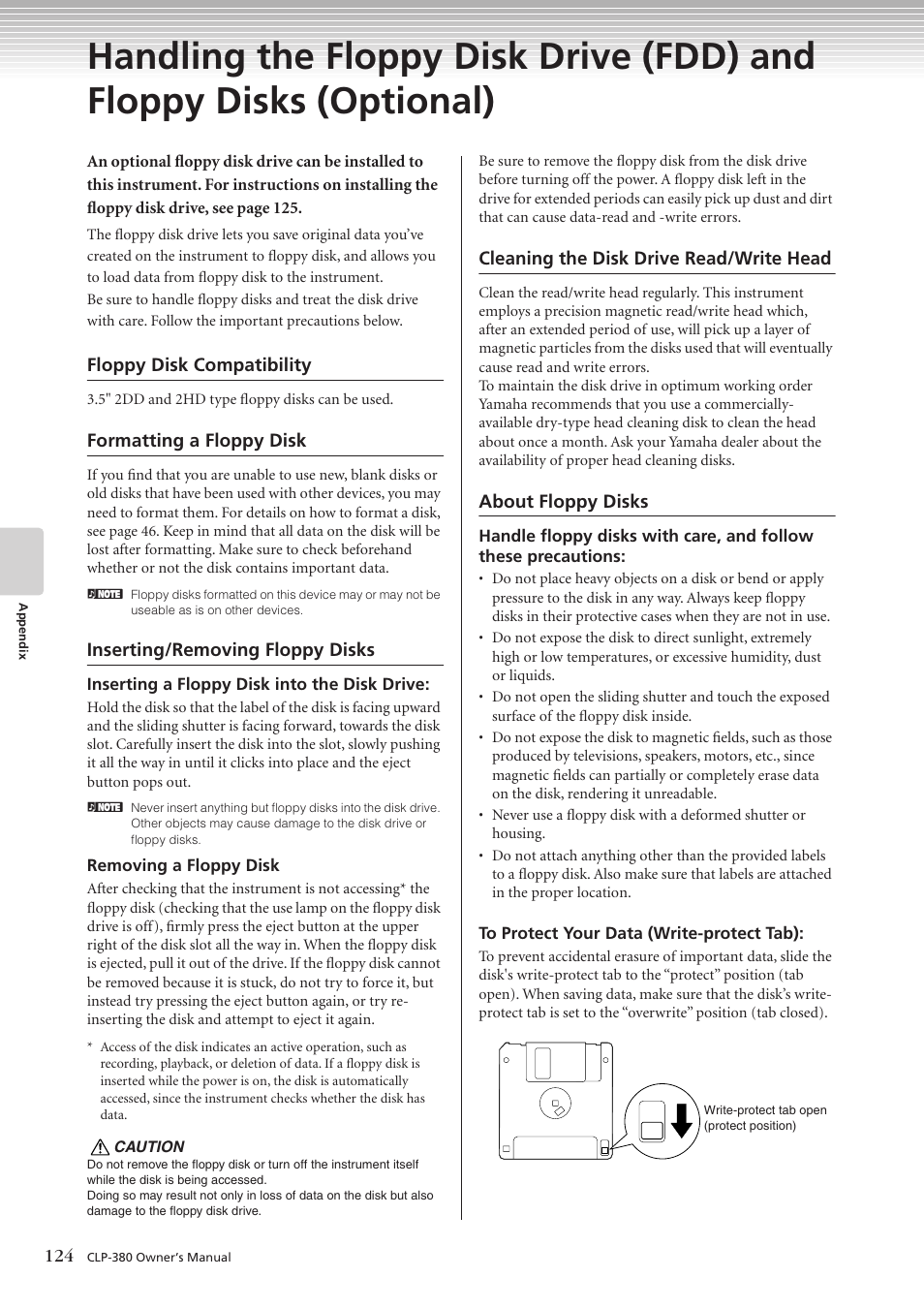 Yamaha CLAVINOVA C L P - 3 8 0 User Manual | Page 124 / 136