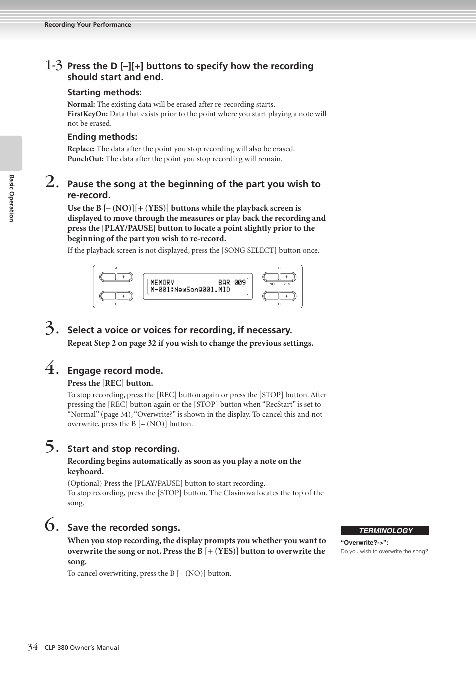 Yamaha CLAVINOVA C L P - 3 8 0 User Manual | Page 34 / 136