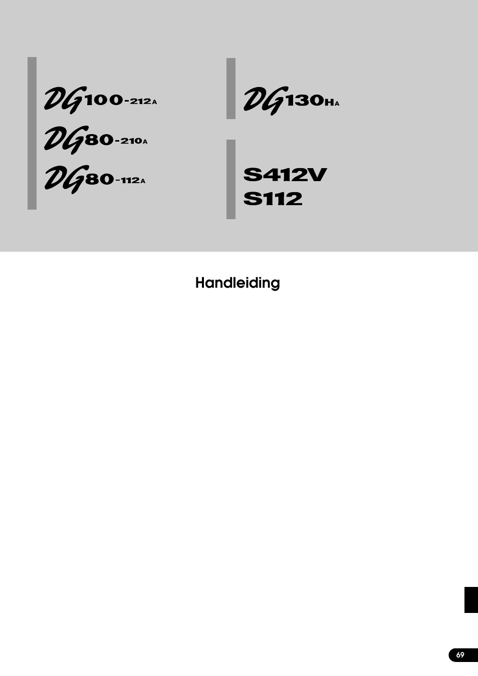 Handleiding | Yamaha DG130HA User Manual | Page 69 / 84