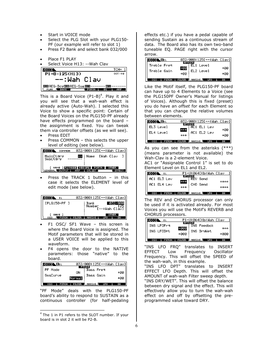 Yamaha Motif and the Modular Synthesis Plug-in System Professional Piano Plug-in Board PLG150-PF User Manual | Page 6 / 8