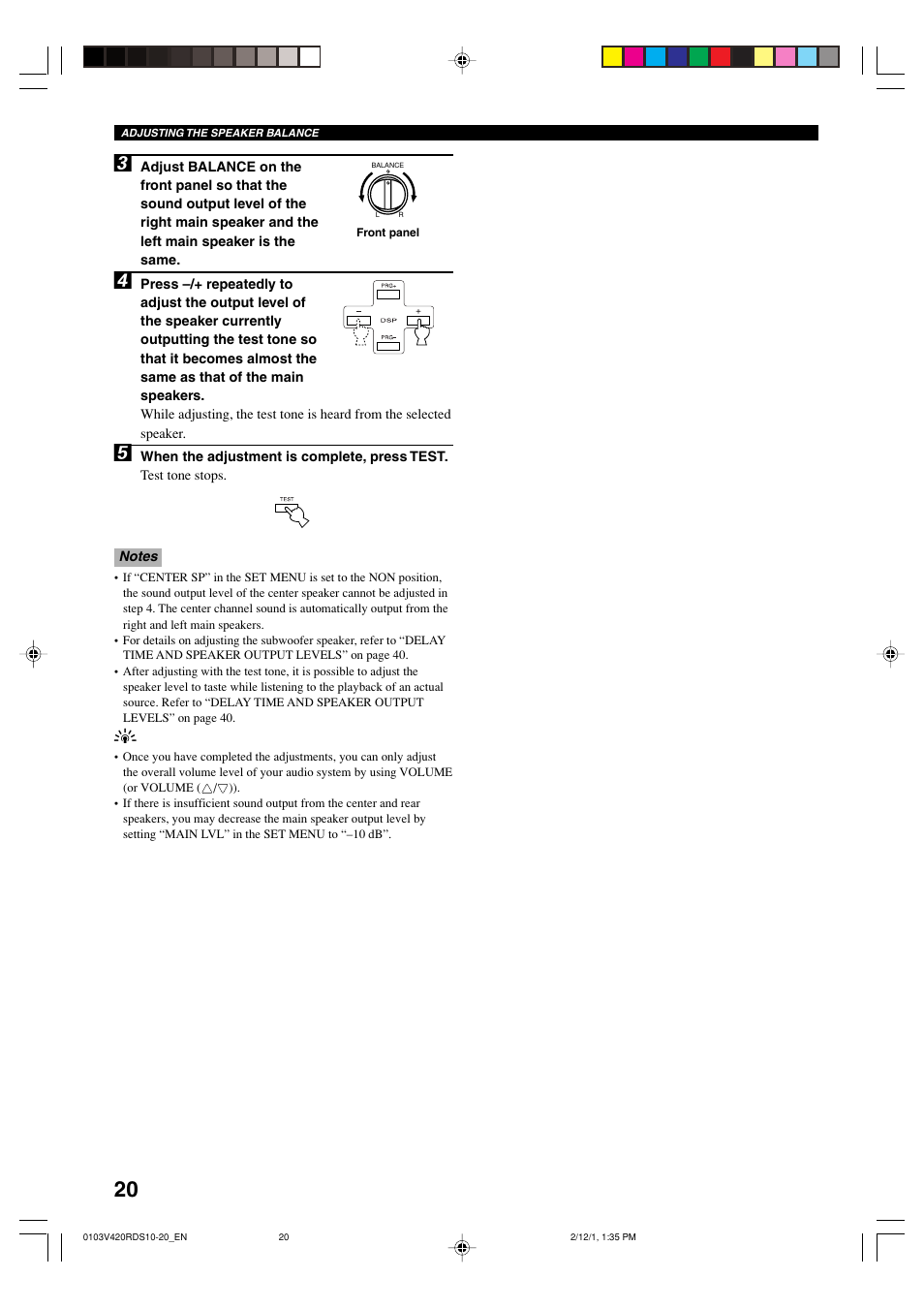Yamaha RX-V420RDS User Manual | Page 22 / 57