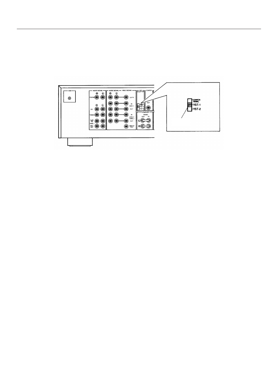 9setting of the yst selector | Yamaha AV-90PY User Manual | Page 9 / 25