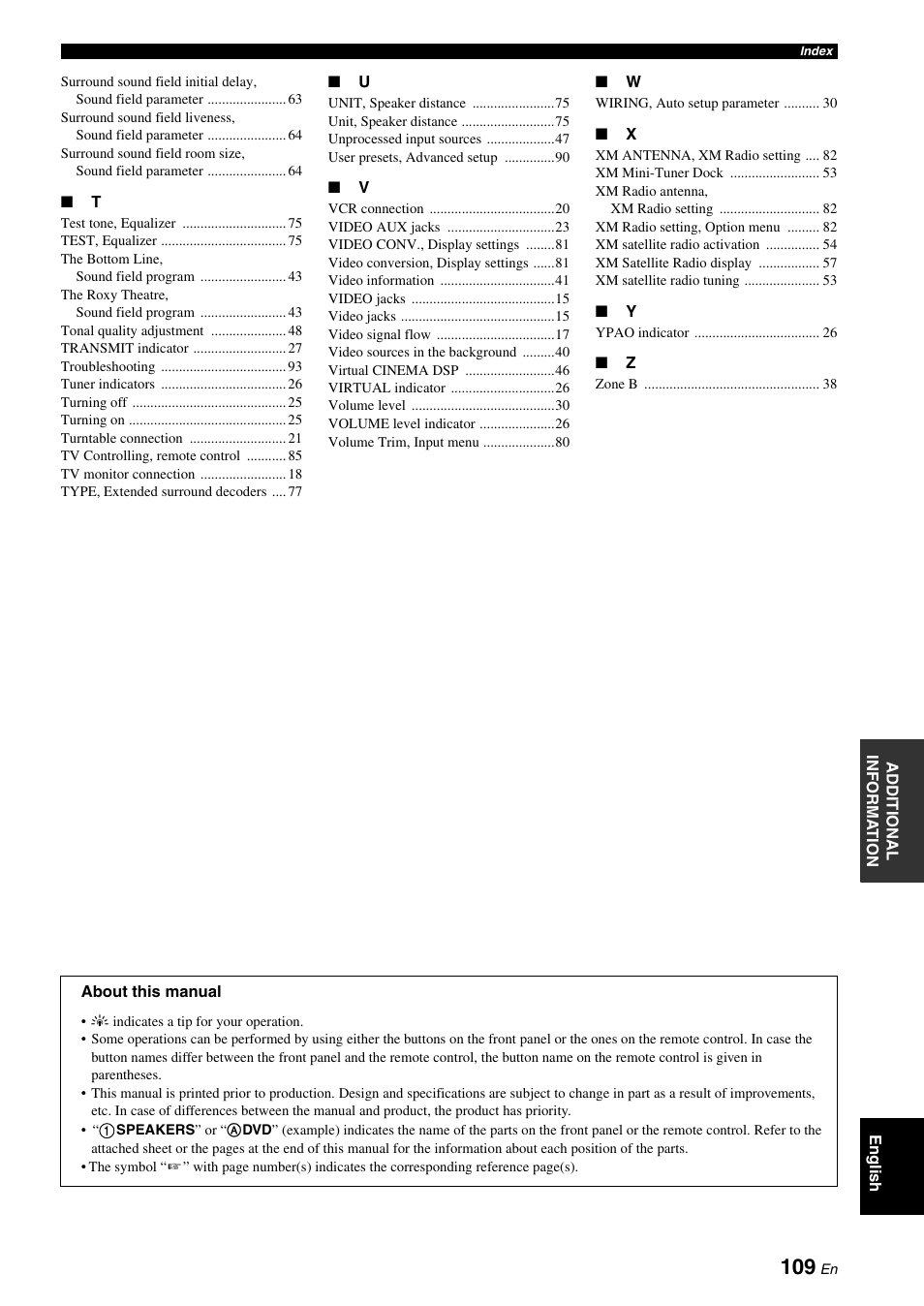 Yamaha HTR-6060 User Manual | Page 113 / 127