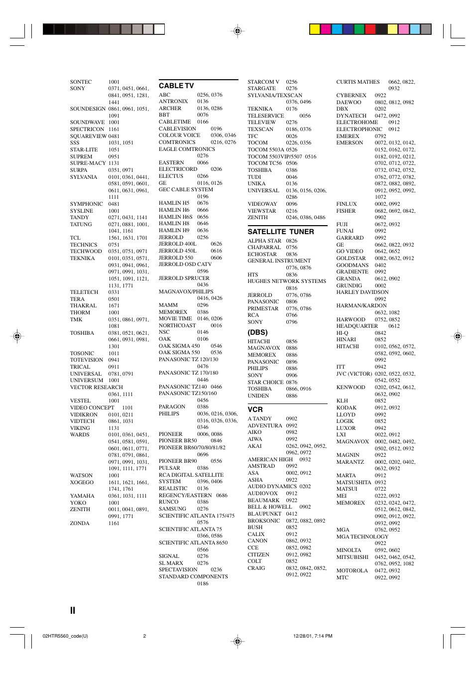 Yamaha HTR-5560 User Manual | Page 64 / 67