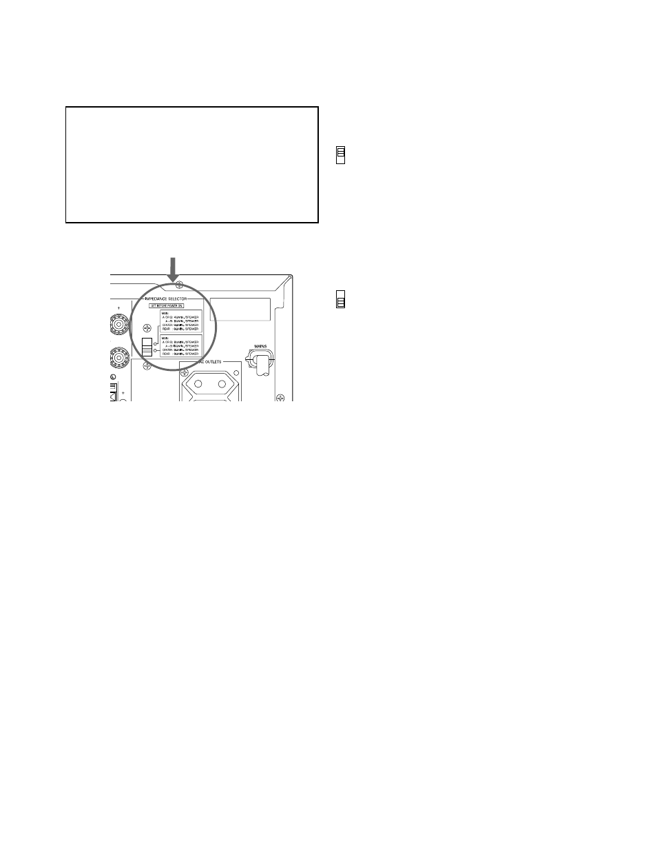 18 impedance selector switch | Yamaha RX-V595RDS User Manual | Page 18 / 67