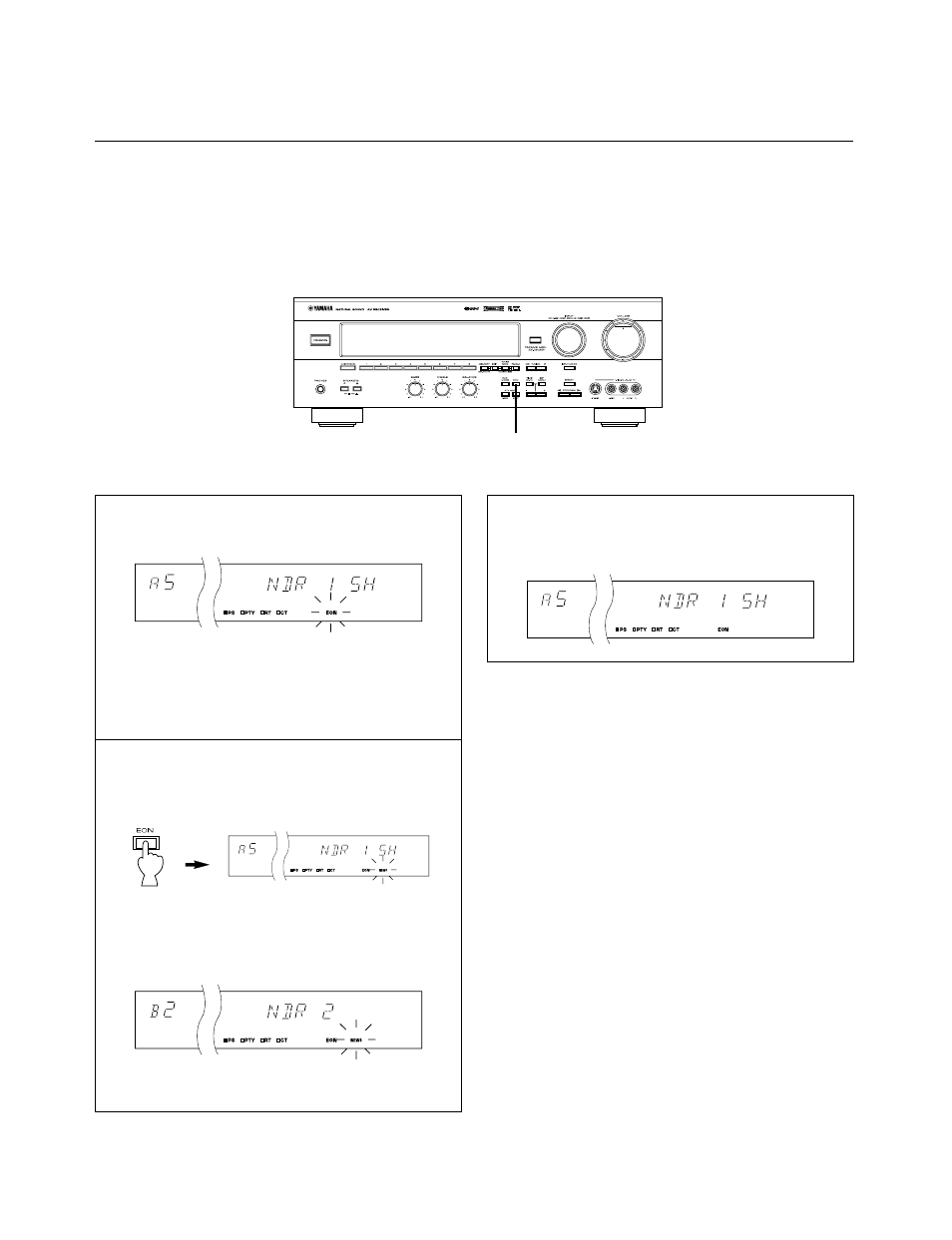 Eon function | Yamaha RX-V595RDS User Manual | Page 38 / 67