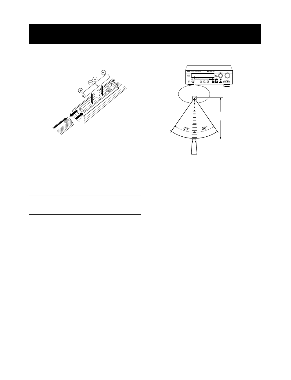Notes about the remote control transmitter | Yamaha RX-V595RDS User Manual | Page 54 / 67