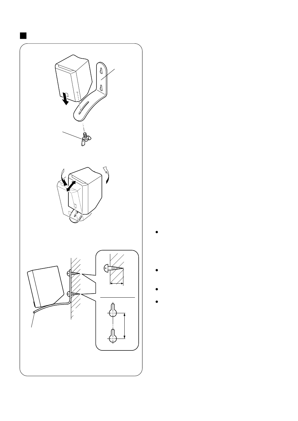 Mounting the rear speakers | Yamaha NS-P220 User Manual | Page 9 / 19