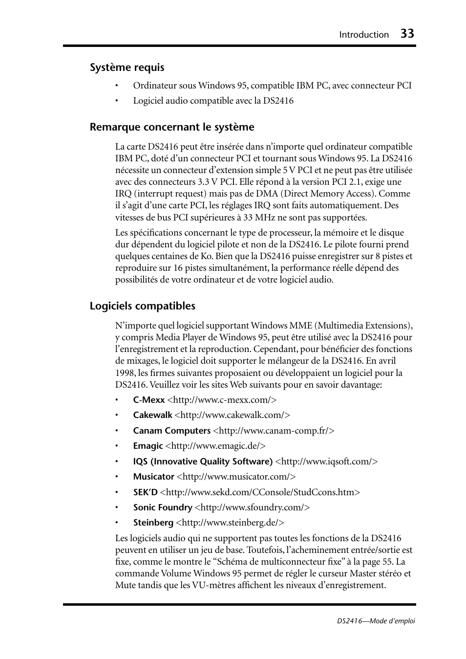 Yamaha DS2416 User Manual | Page 34 / 161