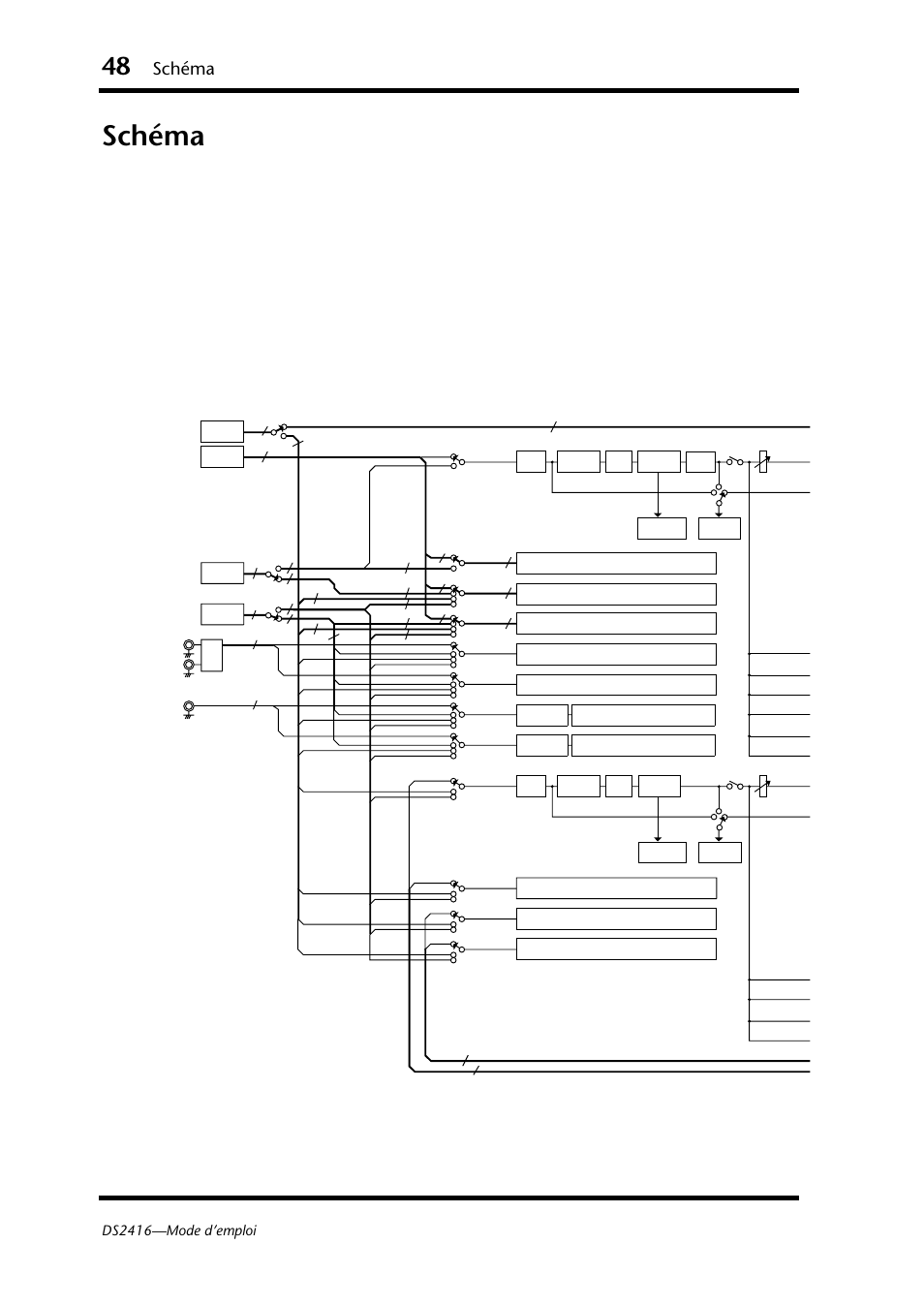 Schéma, Ds2416—mode d’emploi | Yamaha DS2416 User Manual | Page 49 / 161