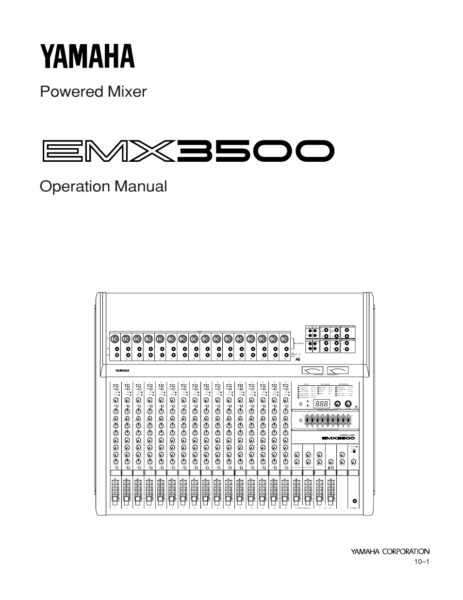 Yamaha EMX3500 User Manual | 16 pages