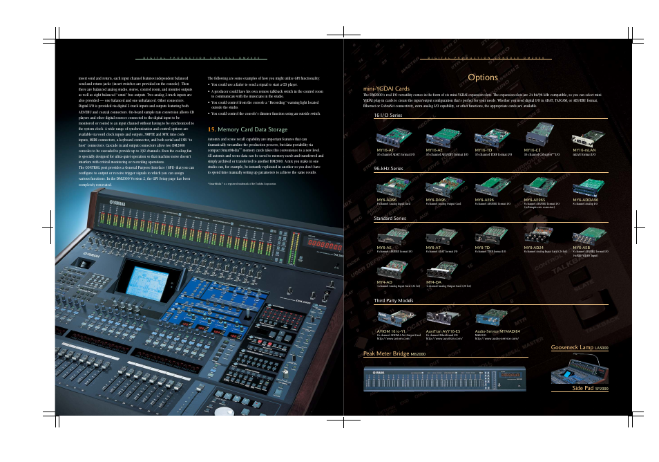 Options | Yamaha DM 2000VCM User Manual | Page 6 / 12